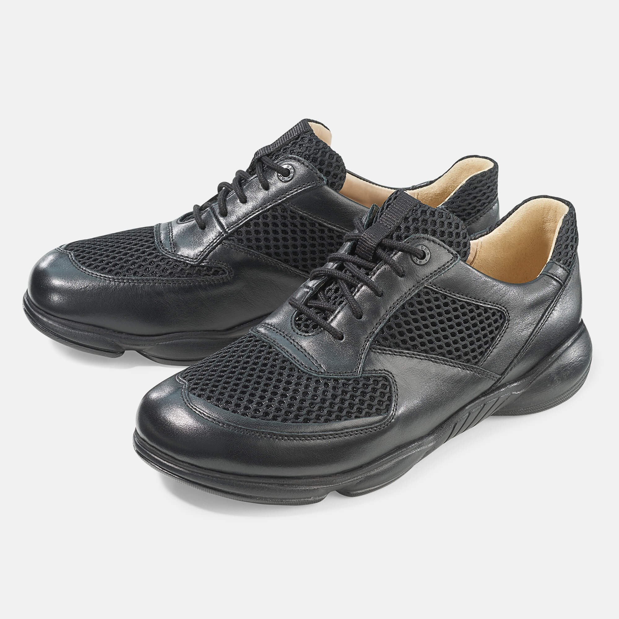 BÄR Schuhe Damenschuhe Teresa in schwarz aus Kalbnappaleder, Textil - Anlass: Freizeitschuhe (Hauptbild) BÄR Schuhe Damenschuhe Freizeitschuhe Teresa schwarz Kalbnappaleder, Textil Hauptbild