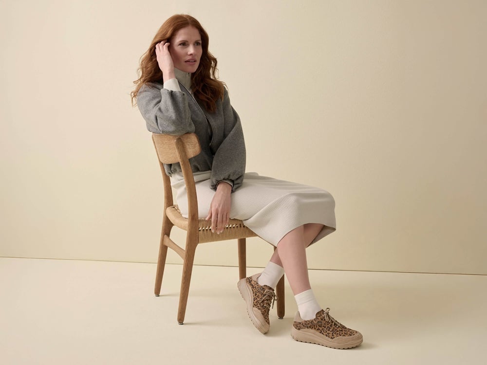 BÄR Schuhe Damenschuhe Quinn in cognac/leo aus Kalbveloursleder - Anlass: Freizeitschuhe (Emotionsbild) BÄR Schuhe Damenschuhe Freizeitschuhe Quinn cognac/leo Kalbveloursleder Emotionsbild