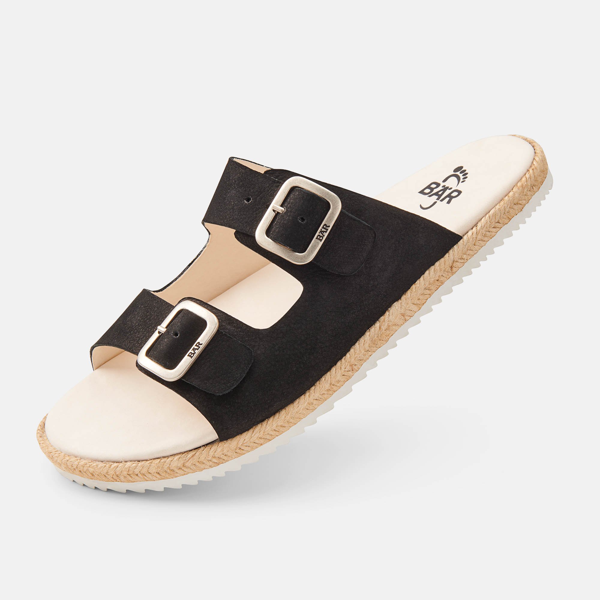 BÄR Schuhe Damenschuhe Susi in schwarz aus Kalbnubukleder - Anlass: Sandaletten (Produktbild) BÄR Schuhe Damenschuhe Sandaletten Susi schwarz Kalbnubukleder Produktbild