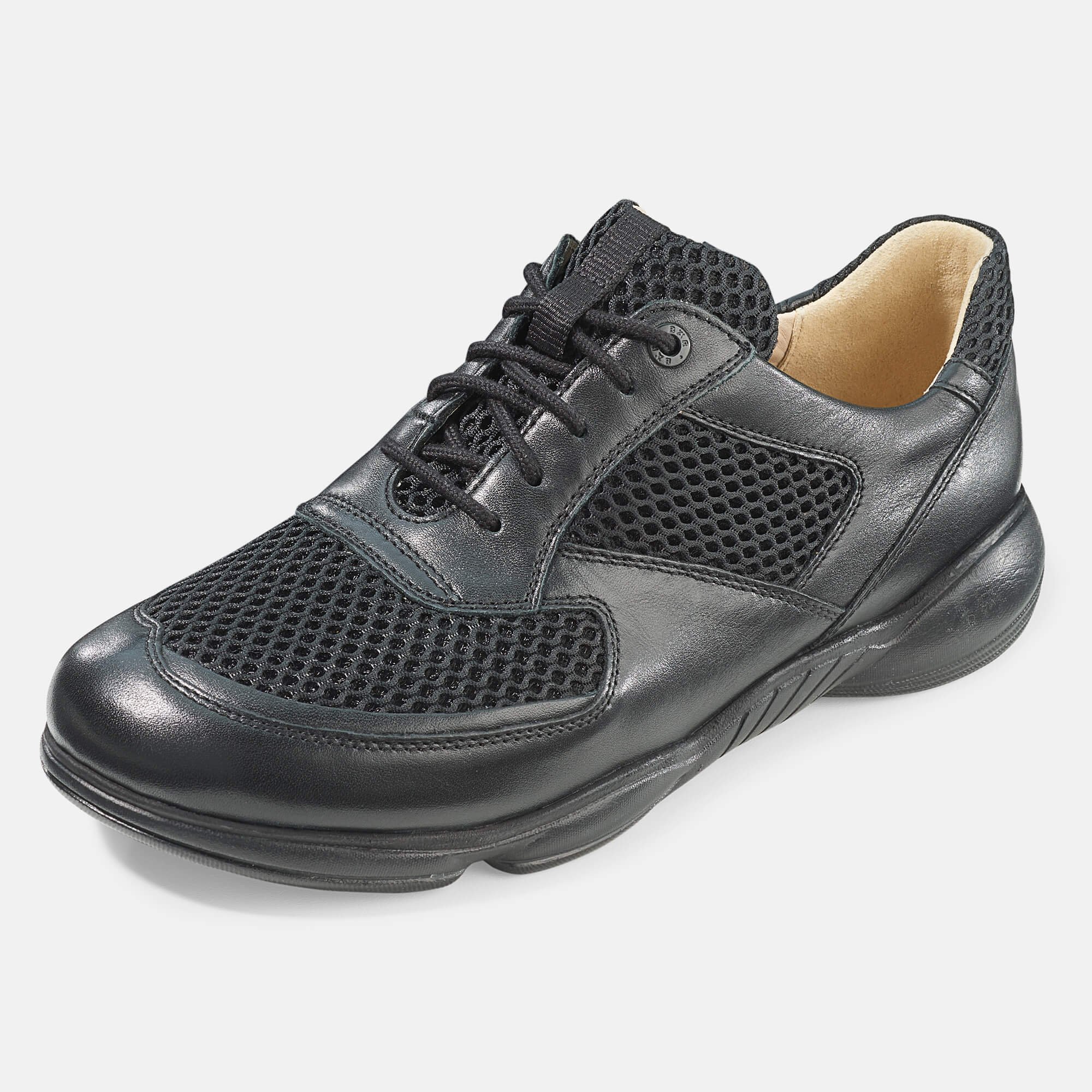 BÄR Schuhe Damenschuhe Teresa in schwarz aus Kalbnappaleder, Textil - Anlass: Freizeitschuhe (Produktbild) BÄR Schuhe Damenschuhe Freizeitschuhe Teresa schwarz Kalbnappaleder, Textil Produktbild