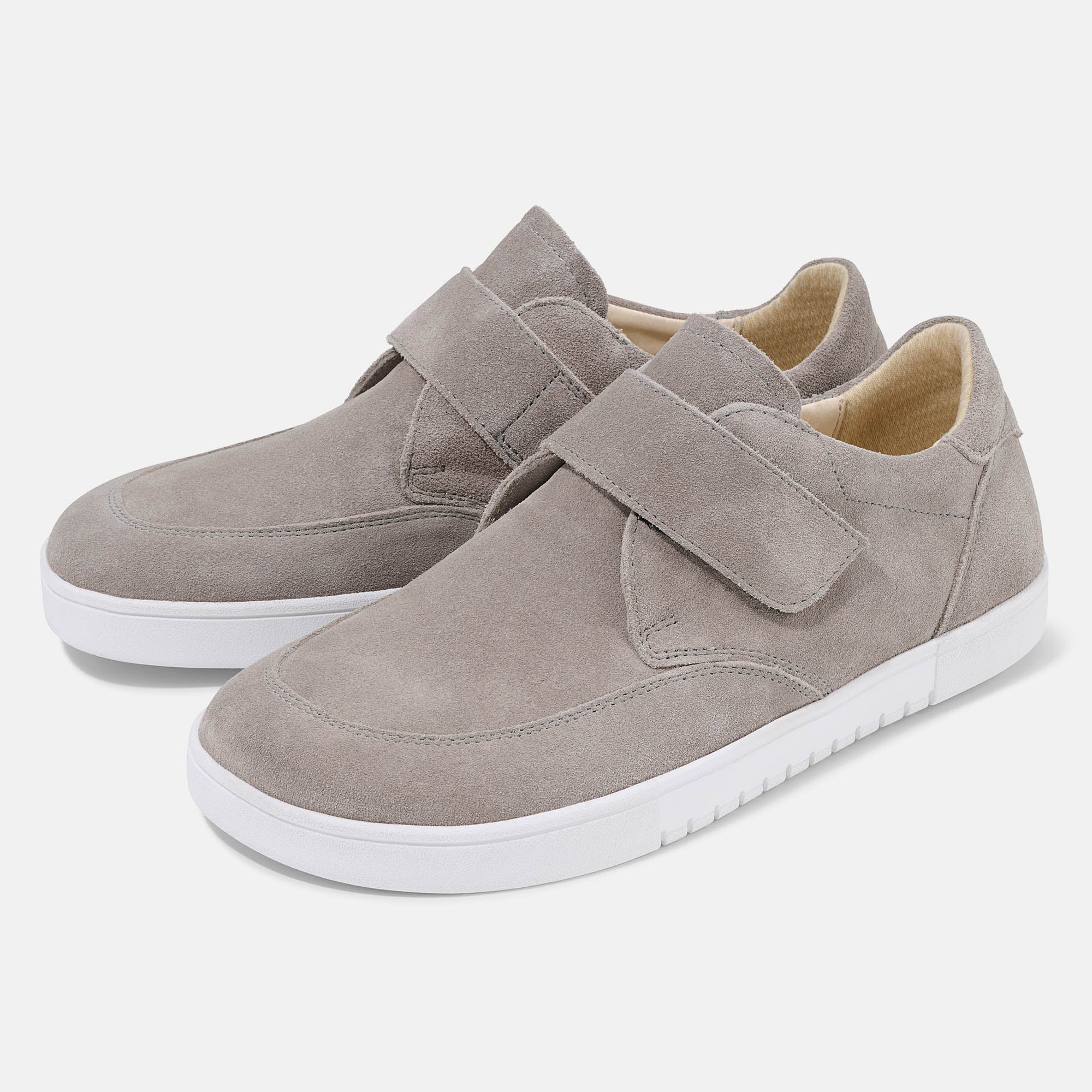 BÄR Schuhe Herrenschuhe Freizeitschuhe Benno hellgrau Rindveloursleder Hauptbild