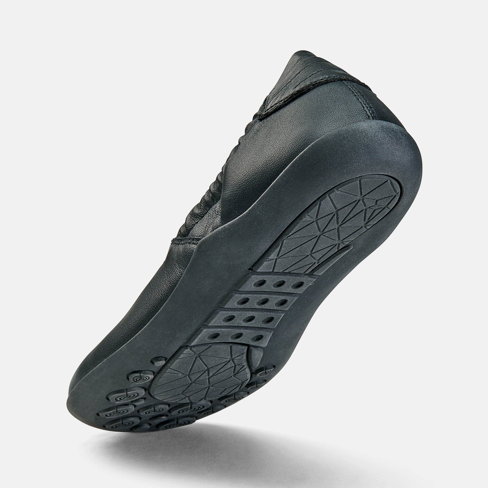 BÄR Schuhe Damenschuhe Freizeitschuhe Amber schwarz Lammnappaleder Seitenansicht