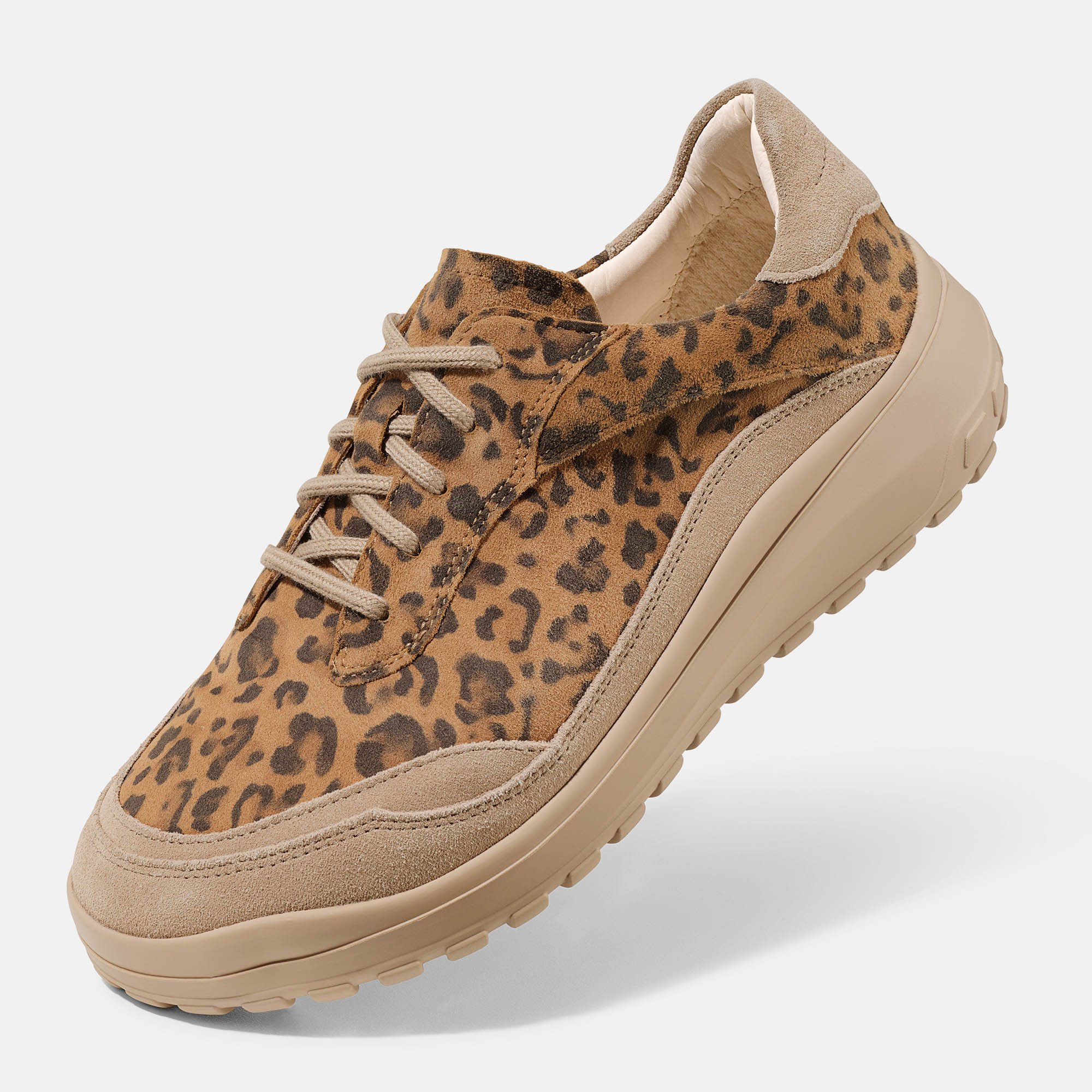 BÄR Schuhe Damenschuhe Quinn in cognac/leo aus Kalbveloursleder - Anlass: Freizeitschuhe (Produktbild) BÄR Schuhe Damenschuhe Freizeitschuhe Quinn cognac/leo Kalbveloursleder Produktbild