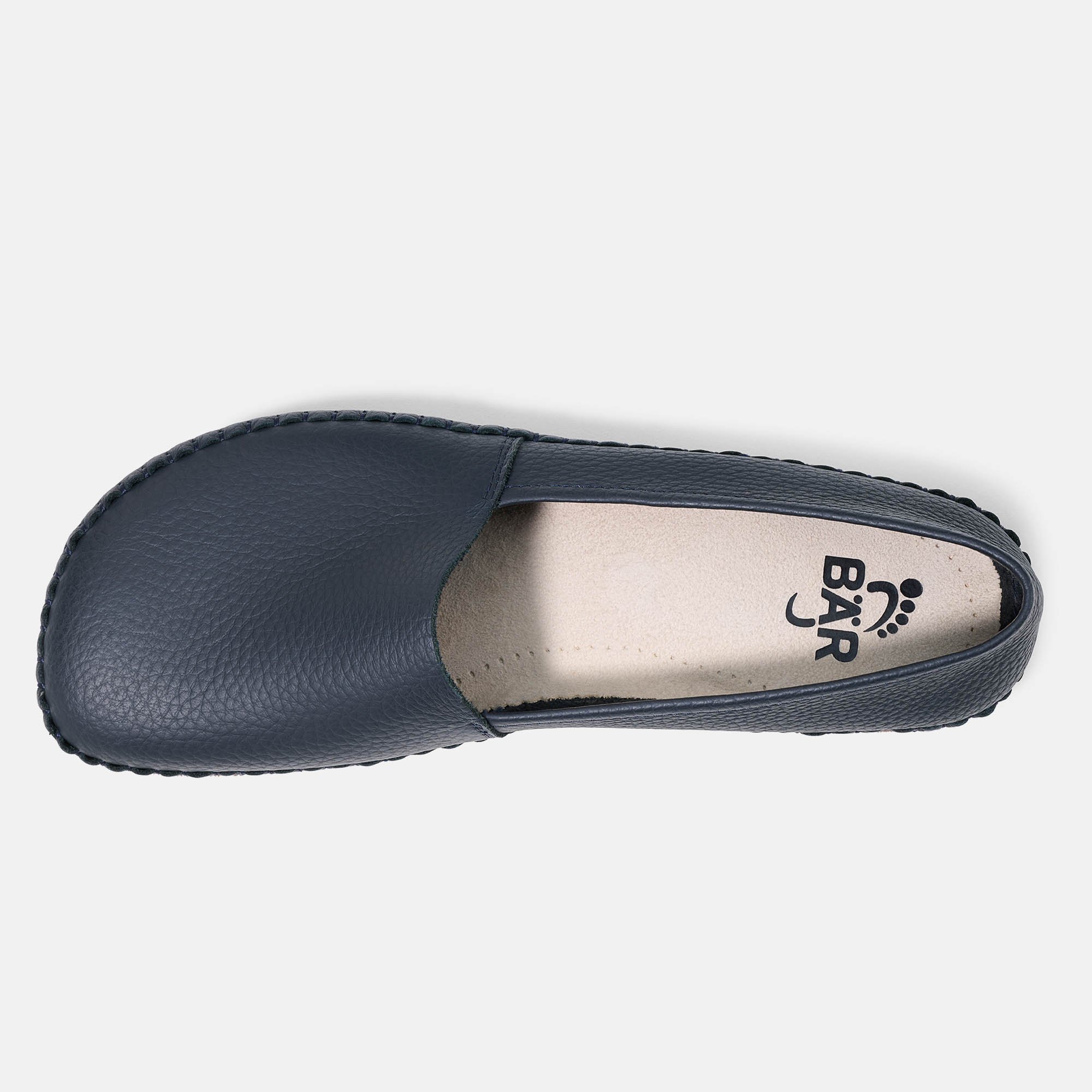 BÄR Schuhe Unisexschuhe Charlie in dunkelblau aus Rindnappaleder - Anlass: Alltag (Ansicht von oben) BÄR Schuhe Unisexschuhe Alltag Charlie dunkelblau Rindnappaleder Ansicht von oben