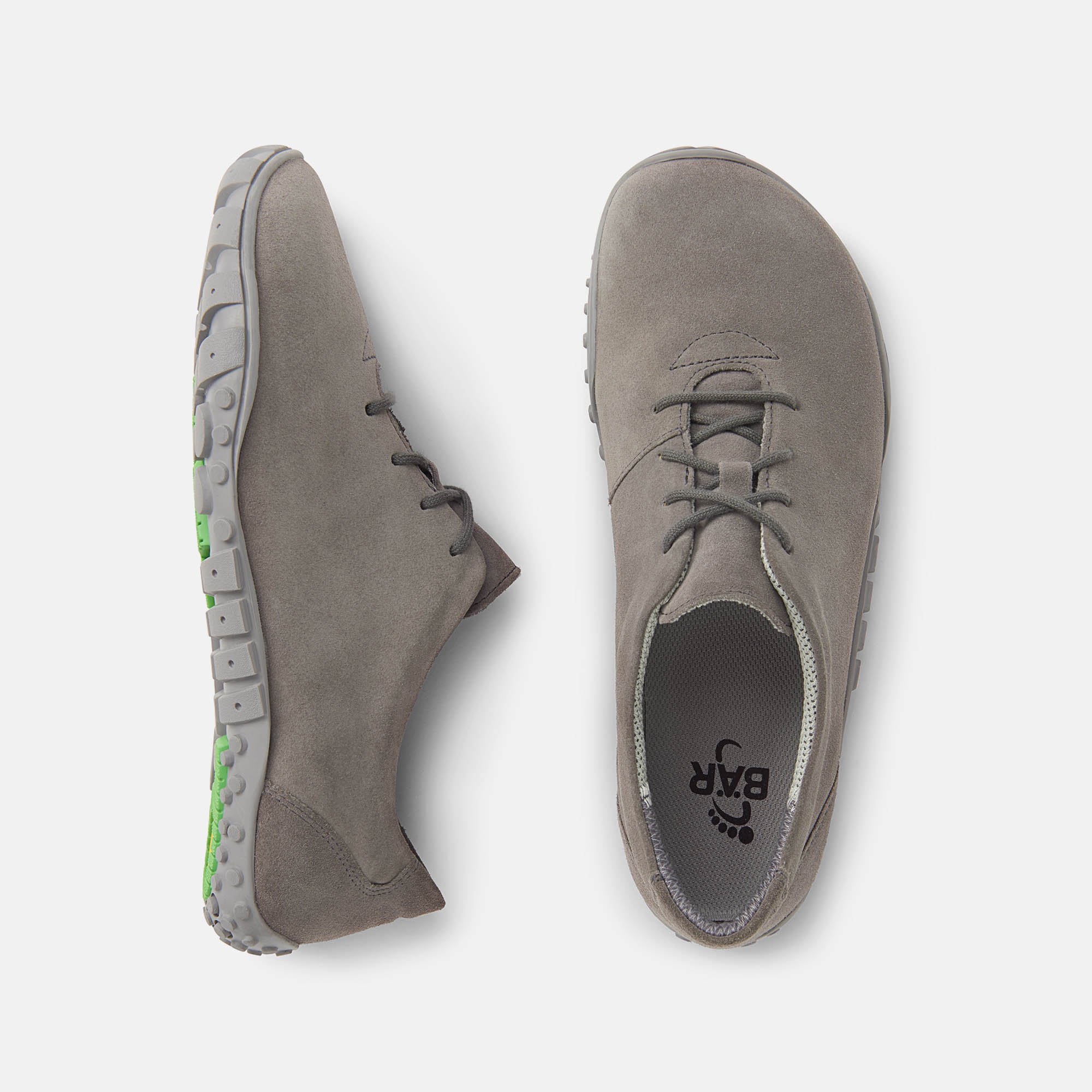 BÄR Schuhe Damenschuhe Joana in grau aus Kalbveloursleder - Anlass: Alltag (Ansicht von oben) BÄR Schuhe Damenschuhe Alltag Joana grau Kalbveloursleder Ansicht von oben
