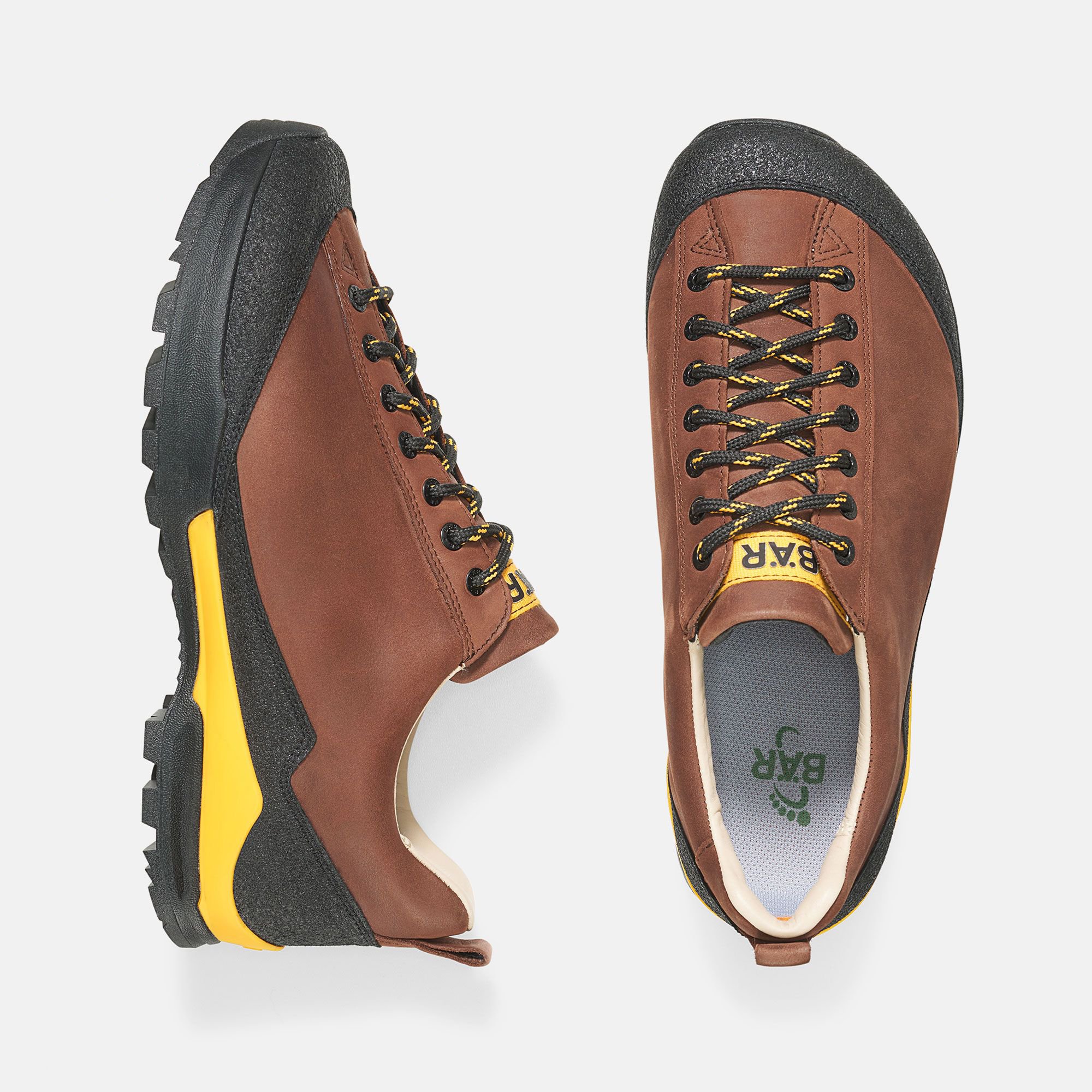 BÄR Schuhe Damenschuhe Bergkomfort Wanderschuh in dunkelbraun aus terracare® gewachstes Rindnappa wasserabweisend - Anlass: Wanderschuhe (Ansicht von oben) BÄR Schuhe Damenschuhe Wanderschuhe Bergkomfort Wanderschuh dunkelbraun terracare® gewachstes Rindnappa wasserabweisend Ansicht von oben