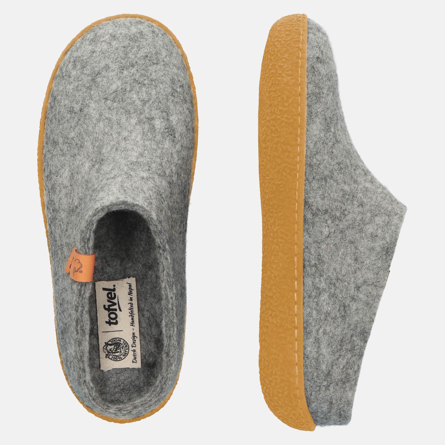 BÄR Schuhe Unisexschuhe Slipa in grau - Anlass: Hausschuhe (Ansicht von oben) BÄR Schuhe Unisexschuhe Hausschuhe Slipa grau Ansicht von oben