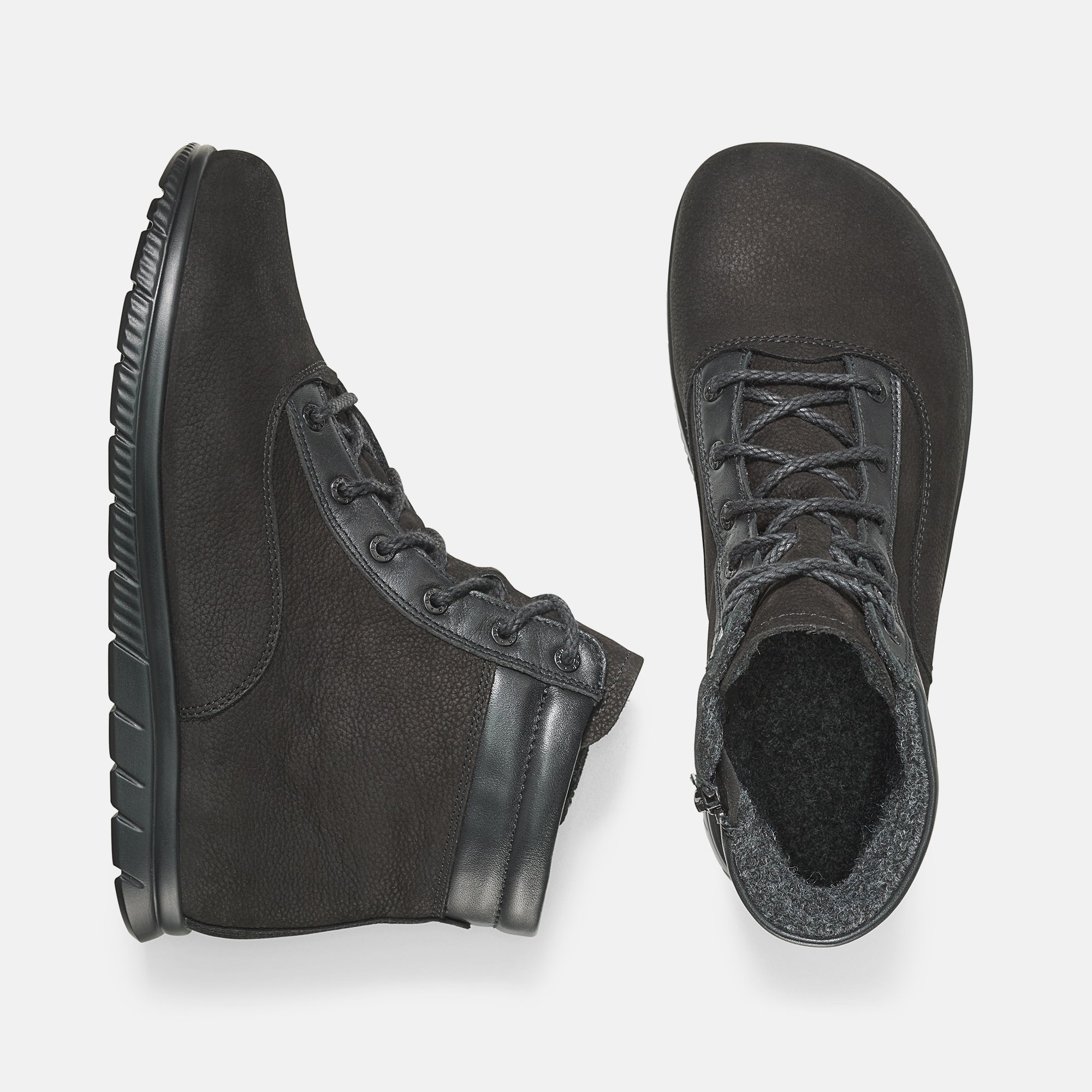 BÄR Schuhe Damenschuhe Freizeitschuhe Nathalie schwarz Rindnubukleder wasserabweisend, Rindnappaleder Ansicht von oben