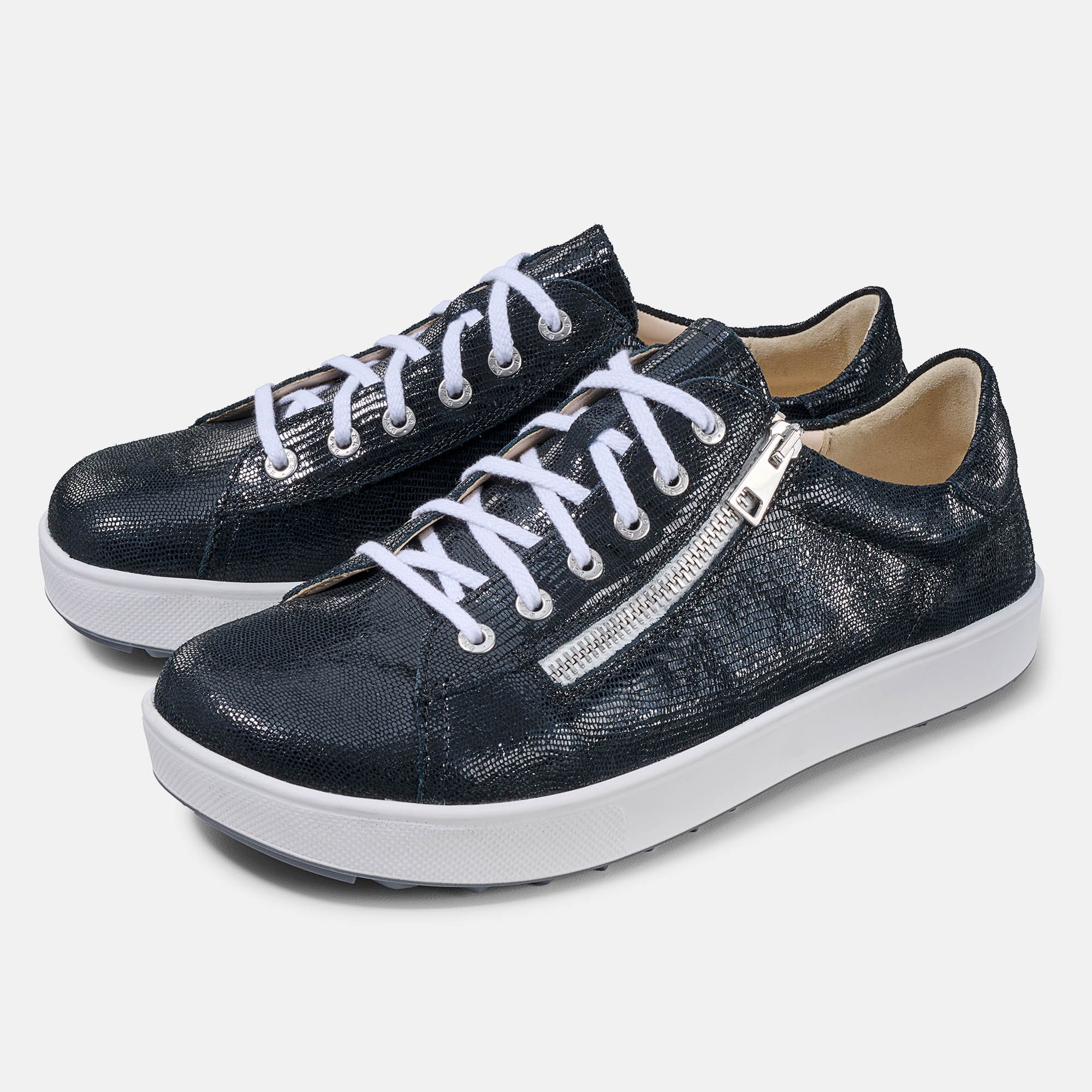 BÄR Schuhe Damenschuhe Freizeitschuhe Margot schwarz Kalbnappaleder foliert Hauptbild