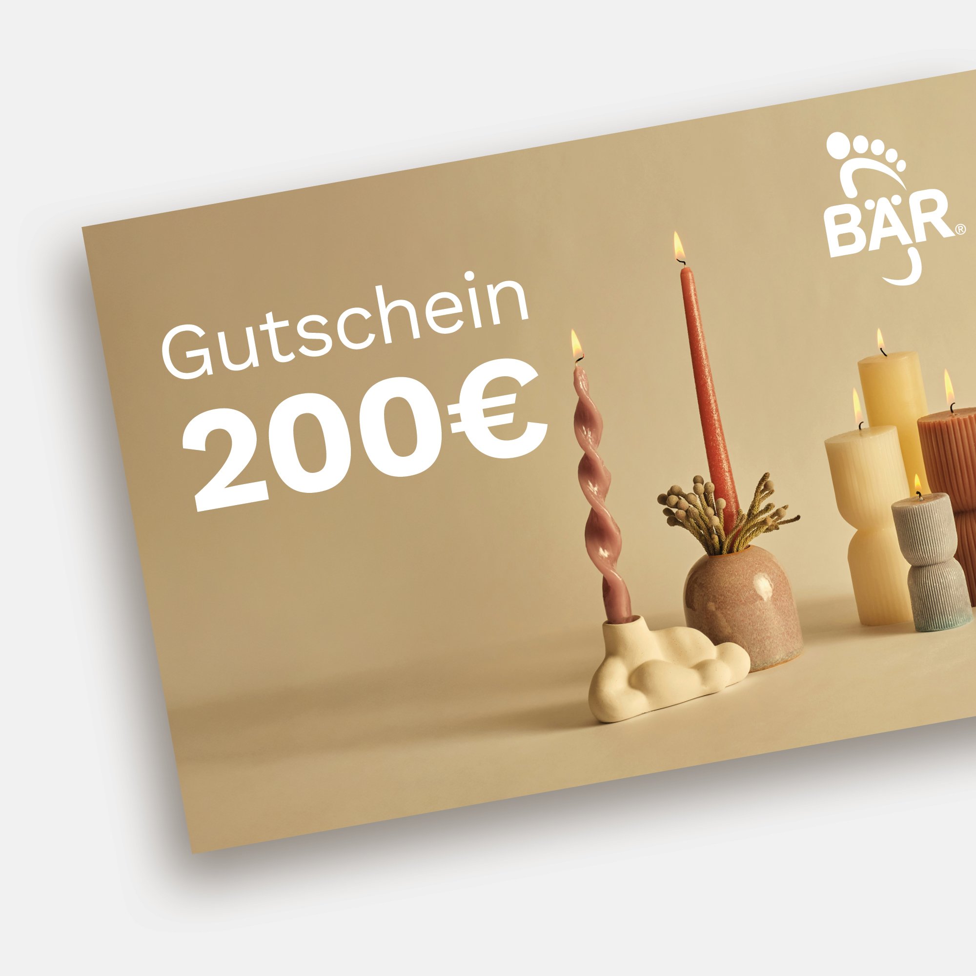 BÄR Schuhe Digitaler Geschenkgutschein 200 EUR weiß Hauptbild