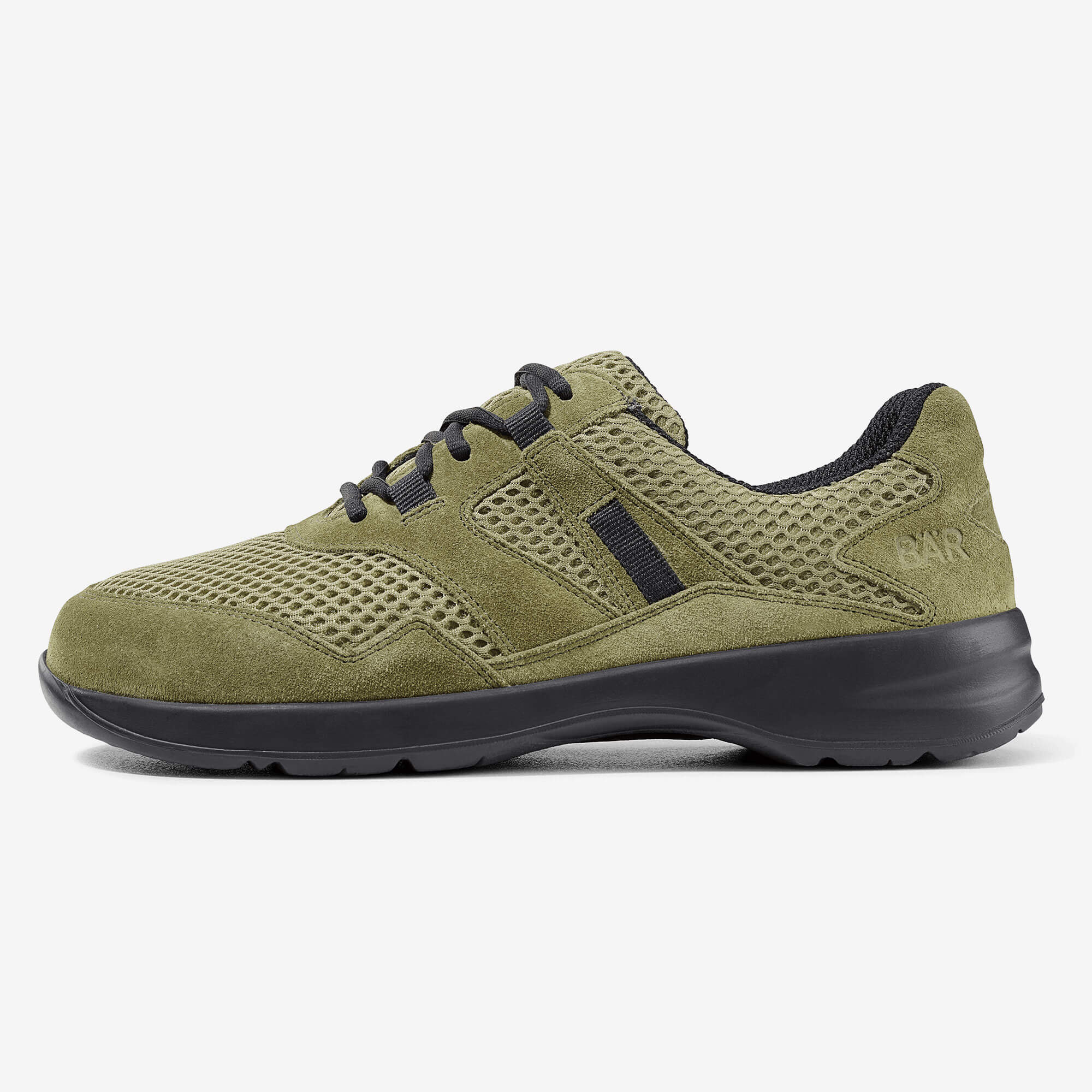 BÄR Schuhe Unisexschuhe Laufschuhe Easyrun oliv Rindveloursleder, Textil Produktbild