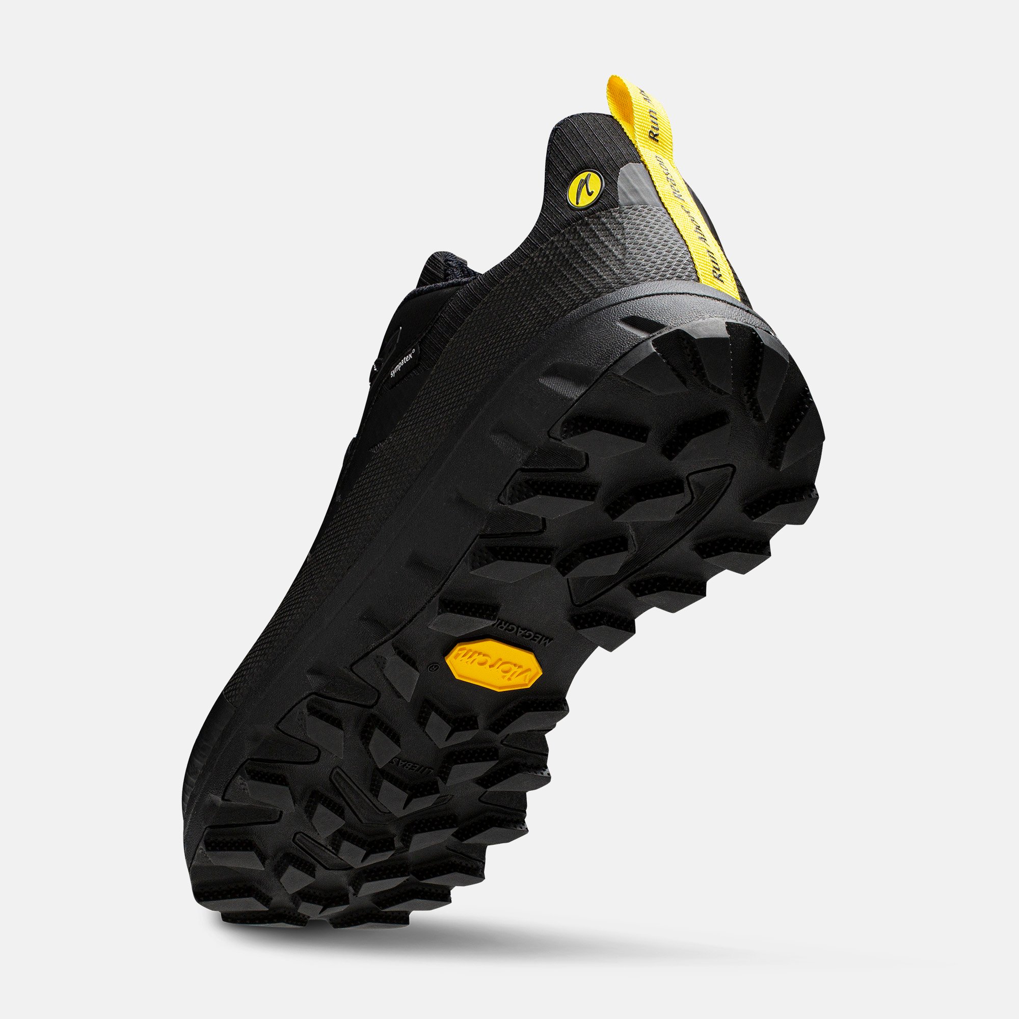 JOENIMBLE Schuhe Herrenschuhe Wanderschuhe Explore Addict schwarz Textil Seitenansicht