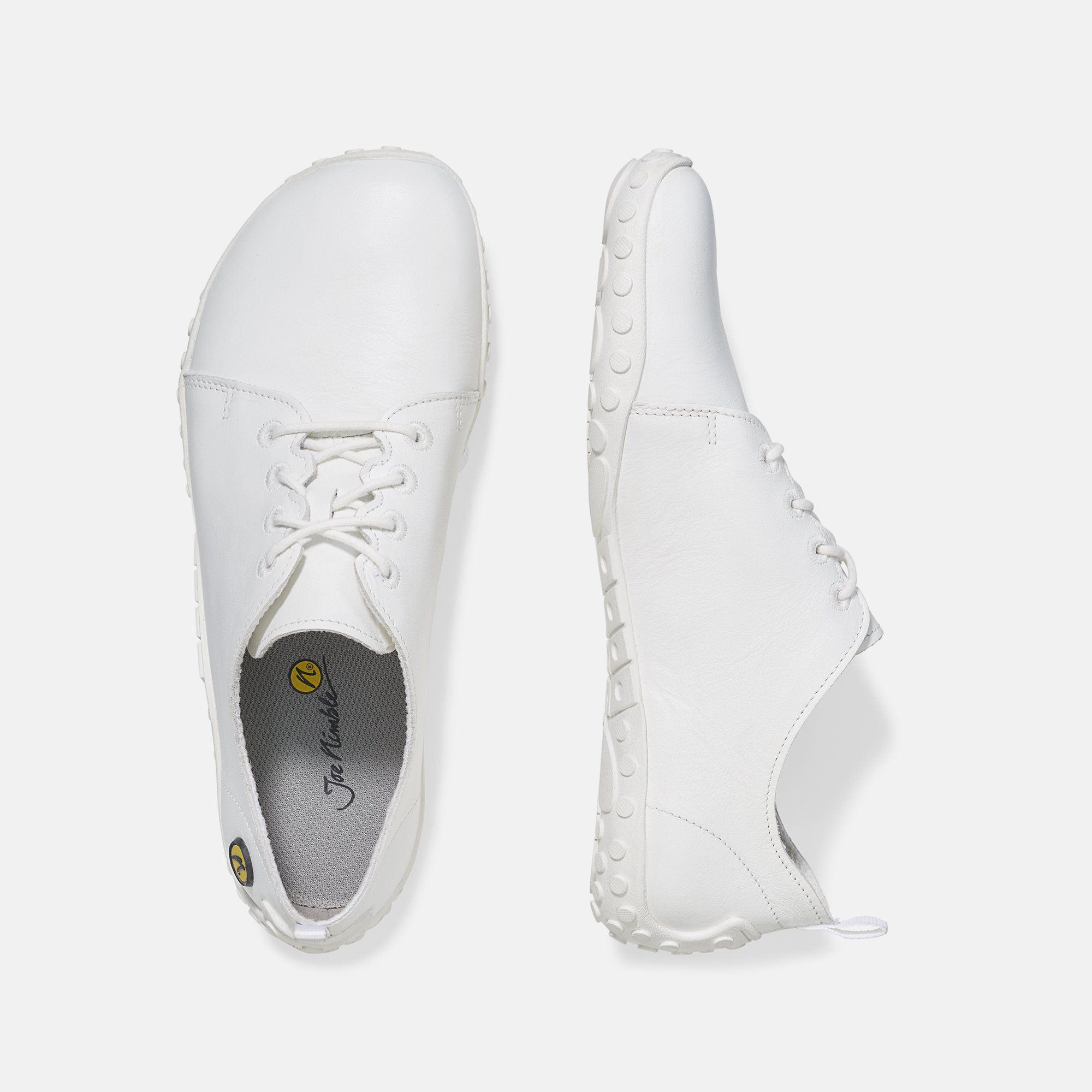 JOENIMBLE Schuhe Damenschuhe comfyToes in weiß aus Rindnappaleder (Ansicht von oben) JOENIMBLE Schuhe Damenschuhe comfyToes weiß Rindnappaleder Ansicht von oben