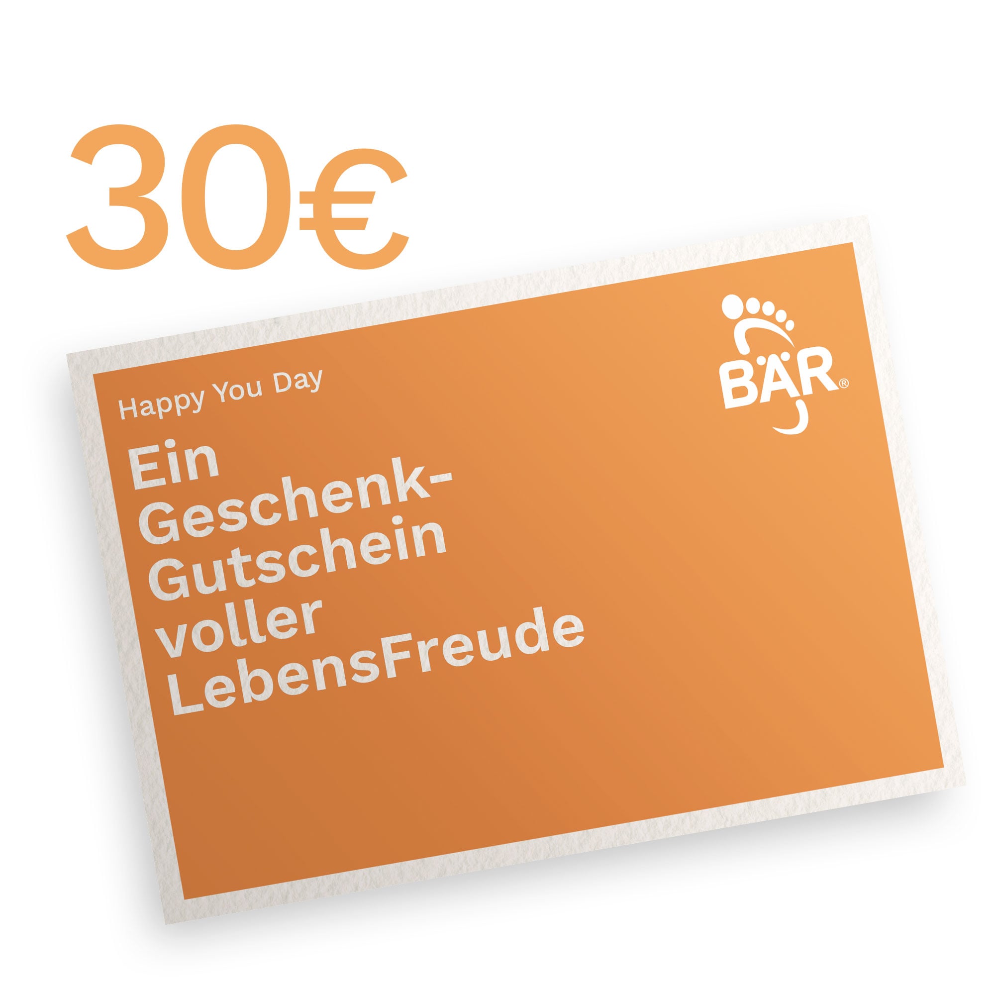 BÄR Schuhe Digitaler Geschenkgutschein 30 EUR weiß Produktbild