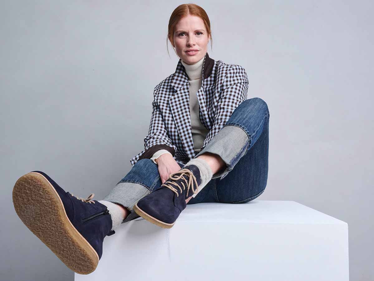 BÄR Schuhe Damenschuhe Shay in dunkelblau aus Rindnubukleder - Anlass: Freizeitschuhe (Emotionsbild) BÄR Schuhe Damenschuhe Freizeitschuhe Shay dunkelblau Rindnubukleder Emotionsbild