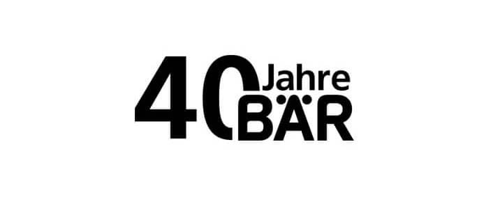 Logo commemorating 40 years anniversary of BÄR