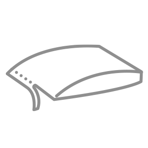 Modernes Sofakissen mit Knopfdetail Grafische Darstellung eines modernen Sofakissens mit dekorativem Knopfdetail.