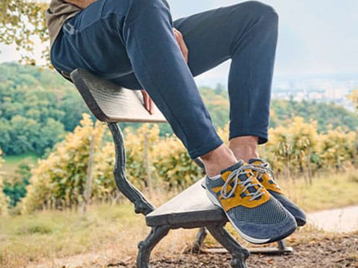 BÄR Schuhe Unisexschuhe Easyrun in grau/gelb aus Rindveloursleder, Mesh - Anlass: Laufschuhe (Emotionsbild) BÄR Schuhe Unisexschuhe Laufschuhe Easyrun grau/gelb Rindveloursleder, Mesh Emotionsbild
