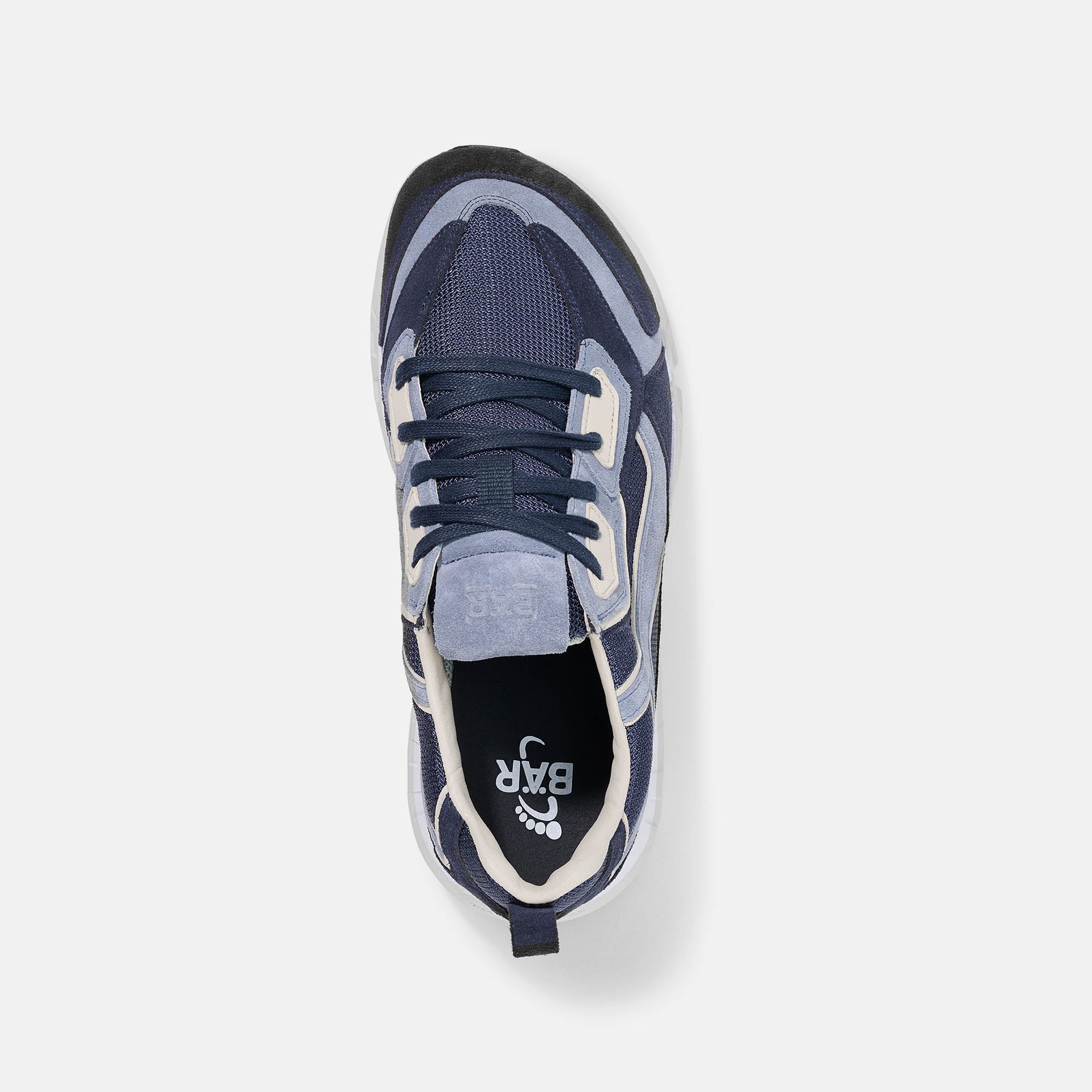 BÄR Schuhe Unisexschuhe Freizeitschuhe Metro Flow blau Kalbveloursleder, Textil Ansicht von oben