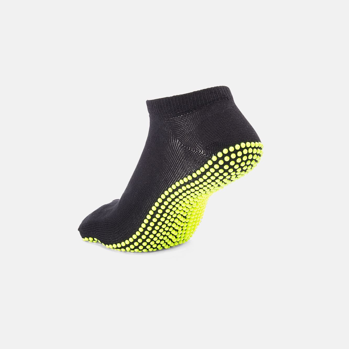 BÄR Schuhe NopSocks schwarz/gelb Seitenansicht