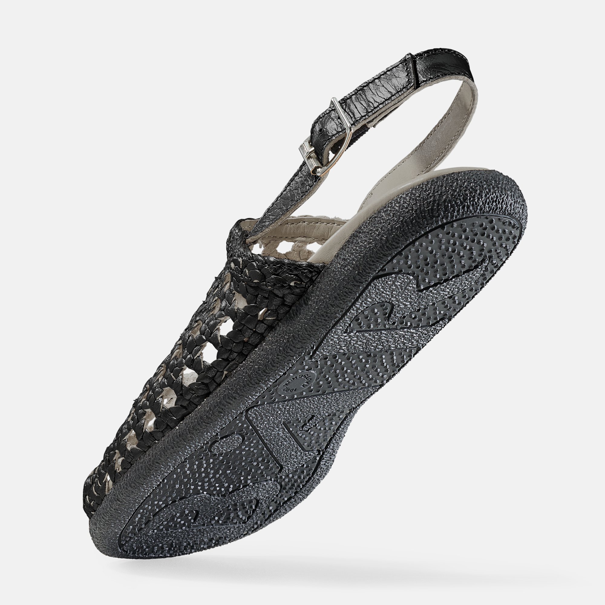 BÄR Schuhe Damenschuhe Maila in schwarz aus Chevreauleder - Anlass: Sandaletten (Seitenansicht) BÄR Schuhe Damenschuhe Sandaletten Maila schwarz Chevreauleder Seitenansicht