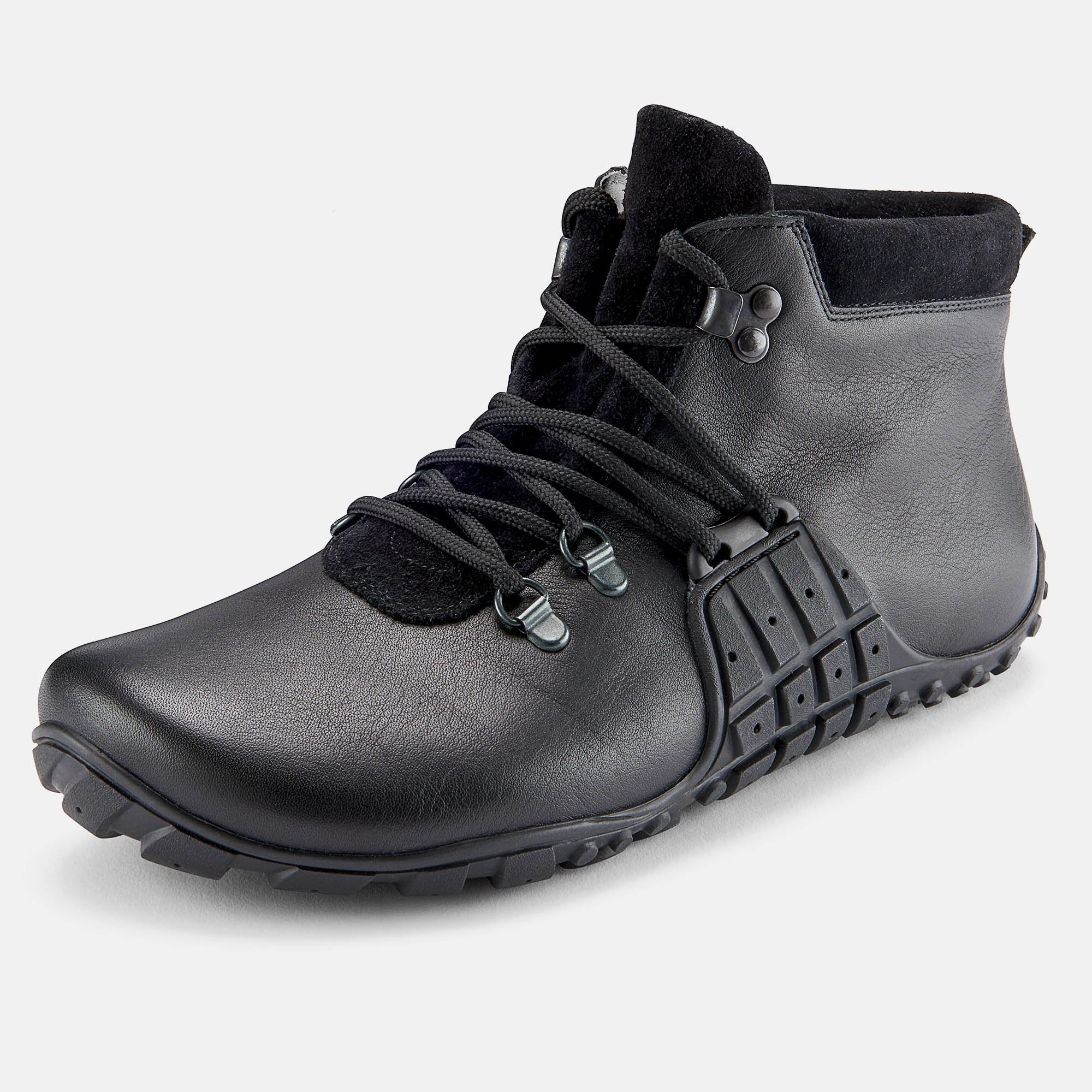 BÄR Schuhe Unisexschuhe Mountain Barefoot in schwarz aus Rindnappaleder - Anlass: Wanderschuhe (Produktbild) BÄR Schuhe Unisexschuhe Wanderschuhe Mountain Barefoot schwarz Rindnappaleder Produktbild