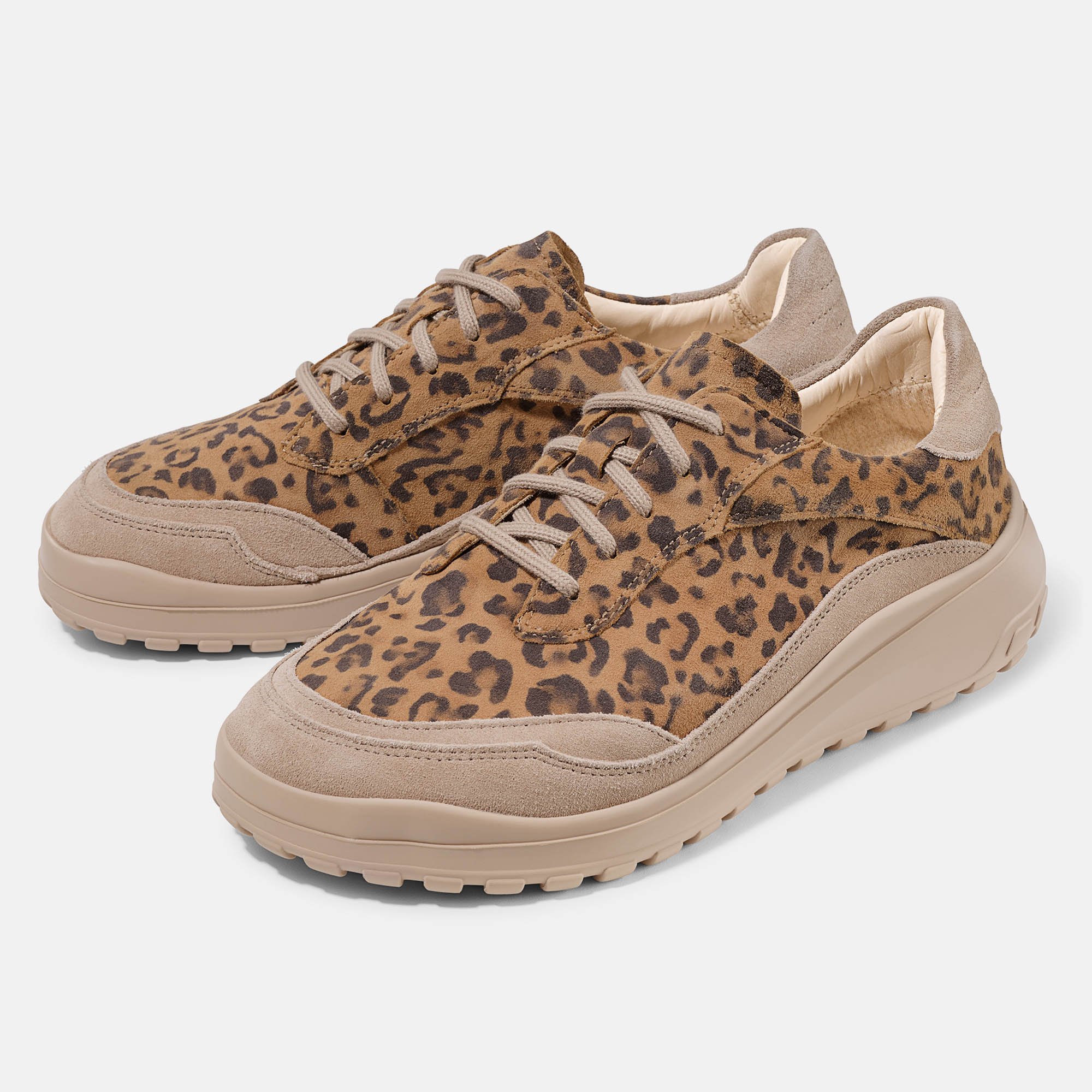 BÄR Schuhe Damenschuhe Quinn in cognac/leo aus Kalbveloursleder - Anlass: Freizeitschuhe (Hauptbild) BÄR Schuhe Damenschuhe Freizeitschuhe Quinn cognac/leo Kalbveloursleder Hauptbild