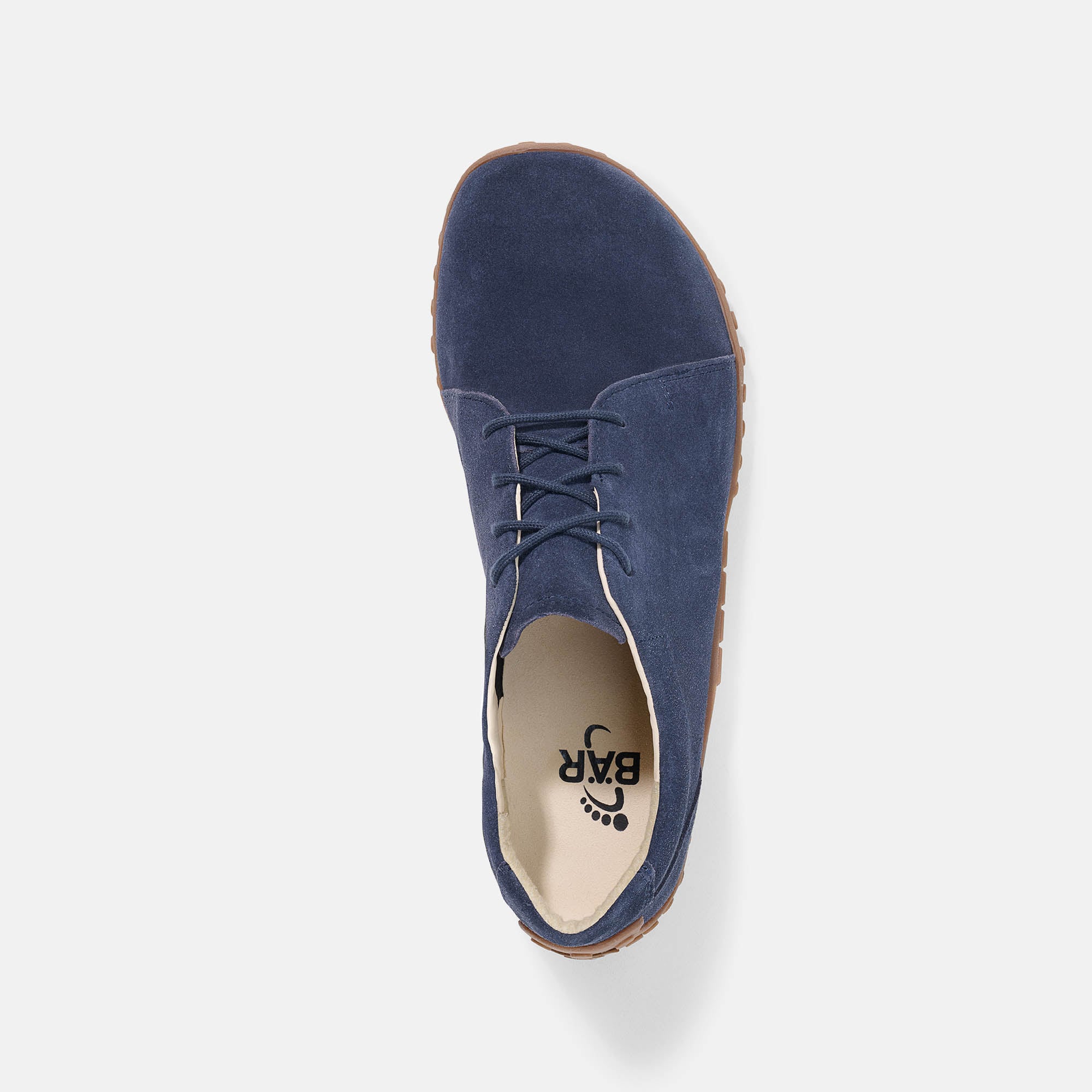 BÄR Schuhe Herrenschuhe Freizeitschuhe Jace blau Rindveloursleder Ansicht von oben