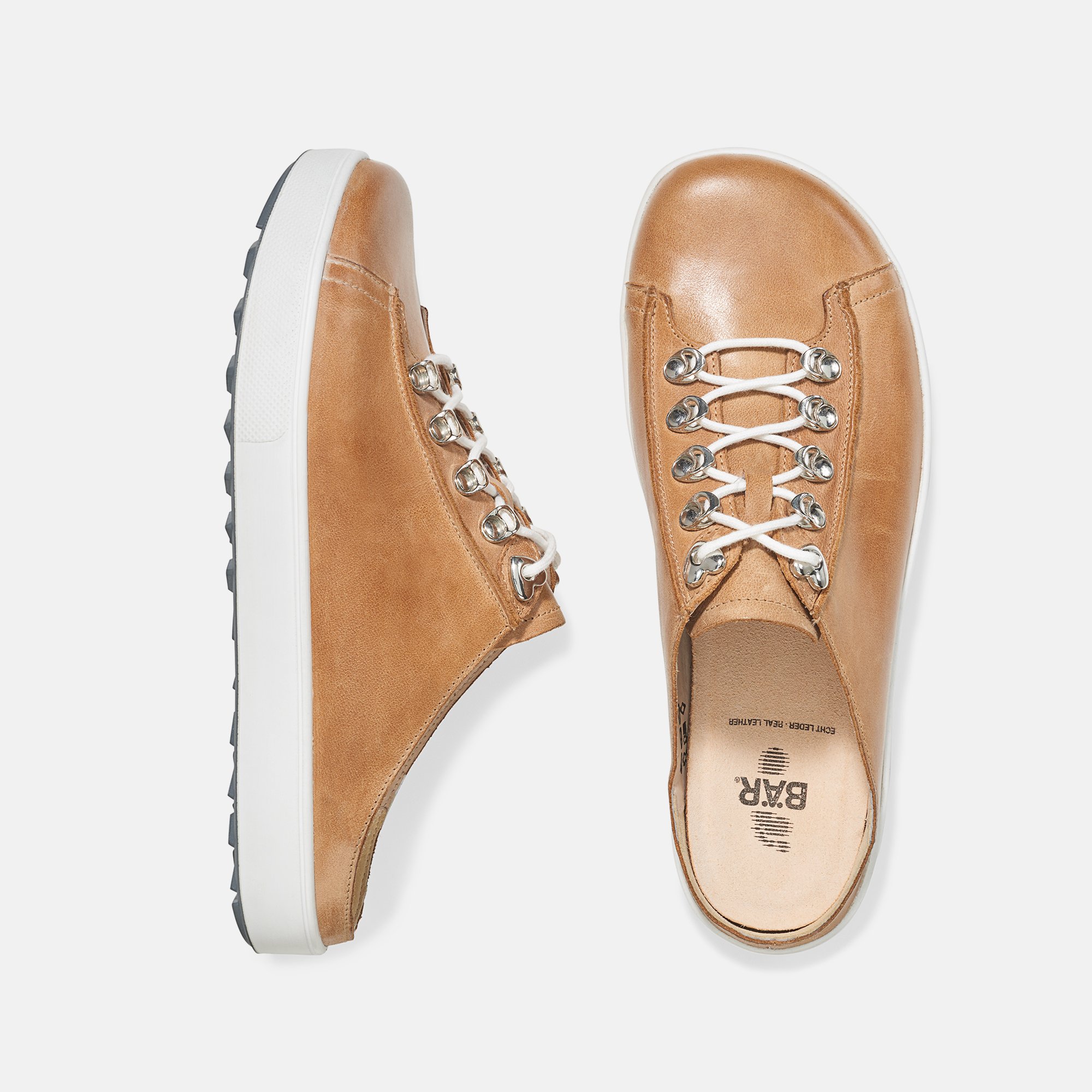 BÄR Schuhe Damenschuhe Ellen in cognac aus Rindnappaleder gefettet - Anlass: Freizeitschuhe (Ansicht von oben) BÄR Schuhe Damenschuhe Freizeitschuhe Ellen cognac Rindnappaleder gefettet Ansicht von oben