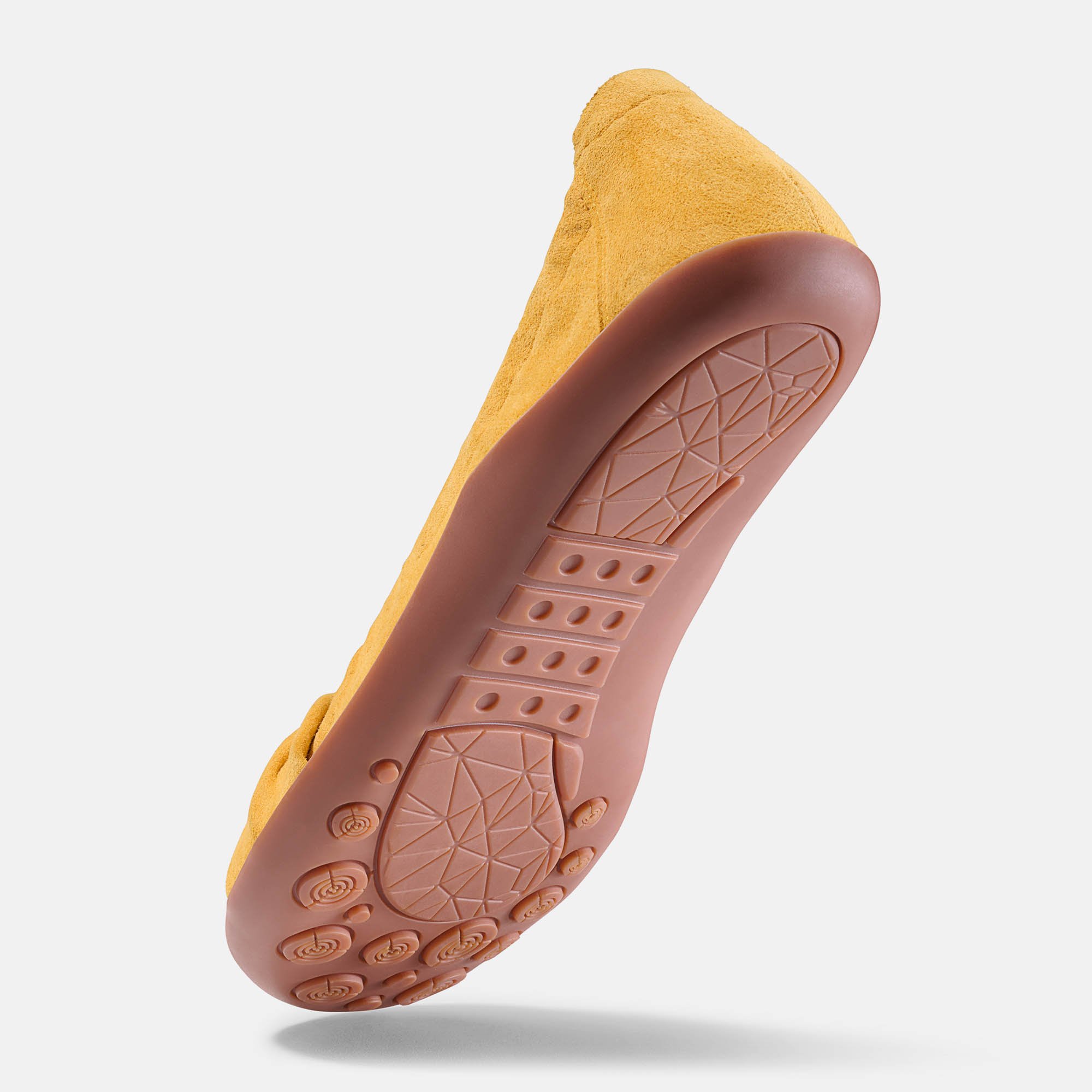 BÄR Schuhe Damenschuhe Elly in safran aus Ziegenvelours - Anlass: Freizeitschuhe (Seitenansicht) BÄR Schuhe Damenschuhe Freizeitschuhe Elly safran Ziegenvelours Seitenansicht