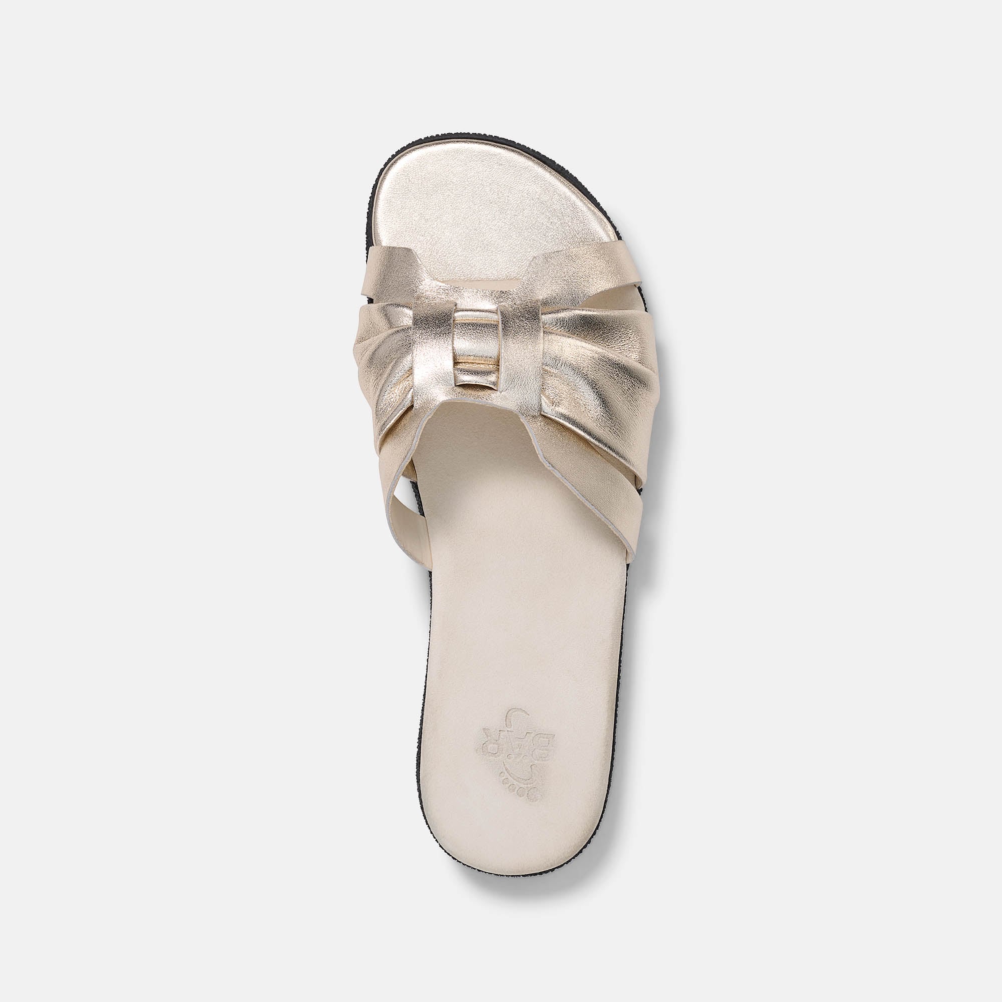 BÄR Schuhe Damenschuhe Freizeitschuhe Tiana gold Lammnappaleder Ansicht von oben