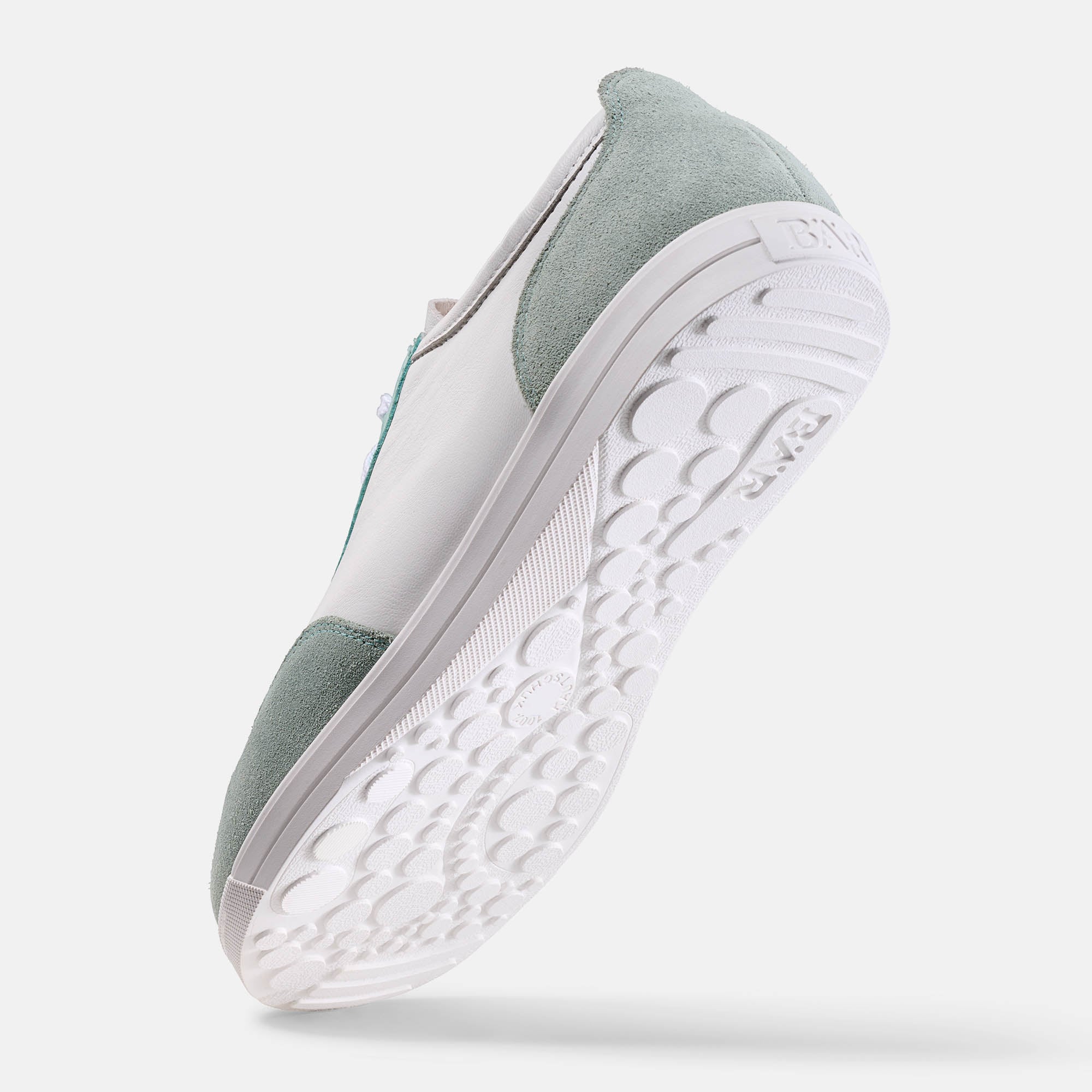 BÄR Schuhe Damenschuhe Alltag Emma 2.0 weiß/mint Kalbnappaleder, Kalbveloursleder Seitenansicht