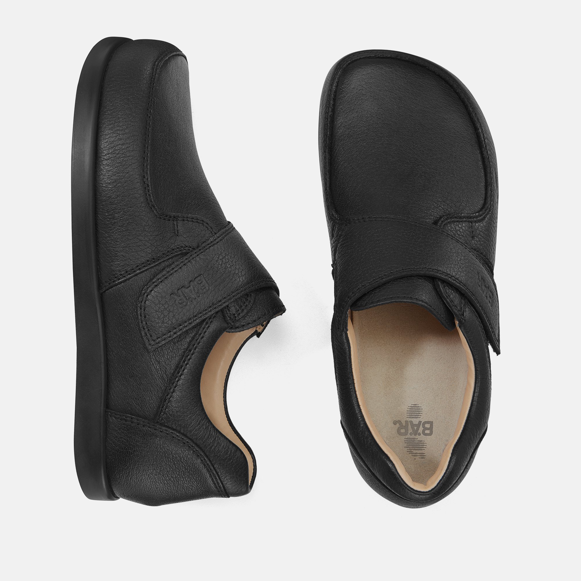 BÄR Schuhe Herrenschuhe Collin in schwarz aus Elchleder - Anlass: Freizeitschuhe (Ansicht von oben) BÄR Schuhe Herrenschuhe Freizeitschuhe Collin schwarz Elchleder Ansicht von oben