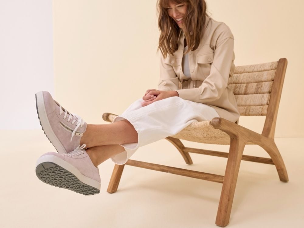 BÄR Schuhe Damenschuhe Freizeitschuhe Margot flieder Ziegenvelours Emotionsbild