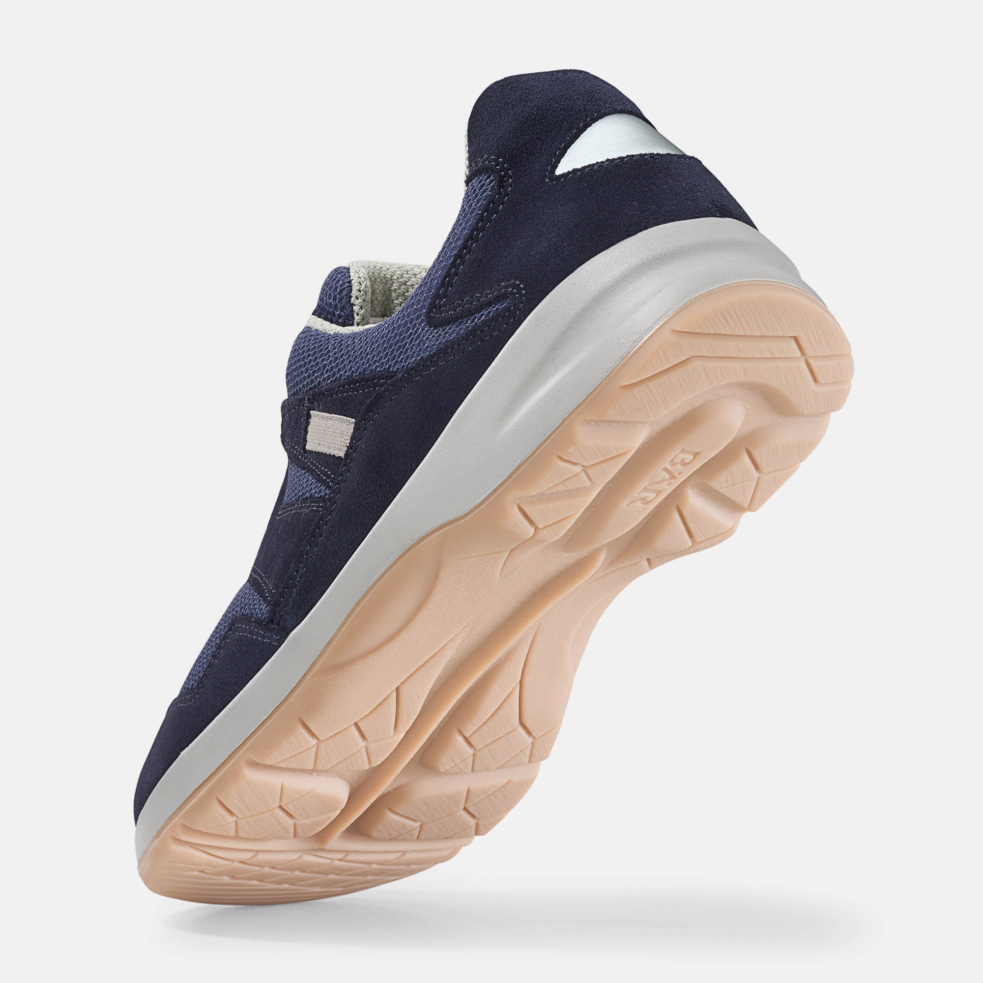 BÄR Schuhe Unisexschuhe Easyrun in dunkelblau aus Rindveloursleder, Textil - Anlass: Laufschuhe (Seitenansicht) BÄR Schuhe Unisexschuhe Laufschuhe Easyrun dunkelblau Rindveloursleder, Textil Seitenansicht