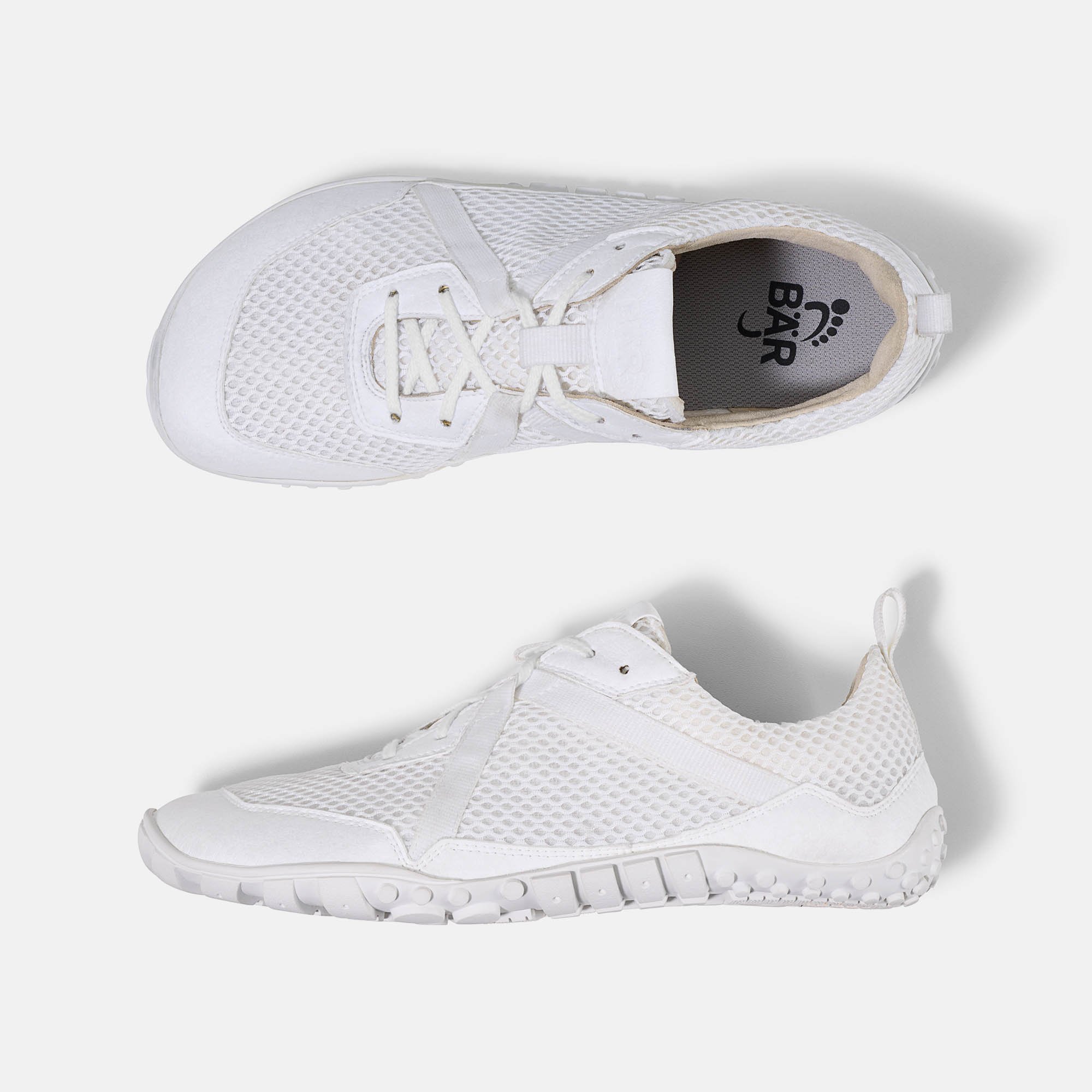 BÄR Schuhe Damenschuhe Junis Tex in weiß aus Textil - Anlass: Sport (Ansicht von oben) BÄR Schuhe Damenschuhe Sport Junis Tex weiß Textil Ansicht von oben