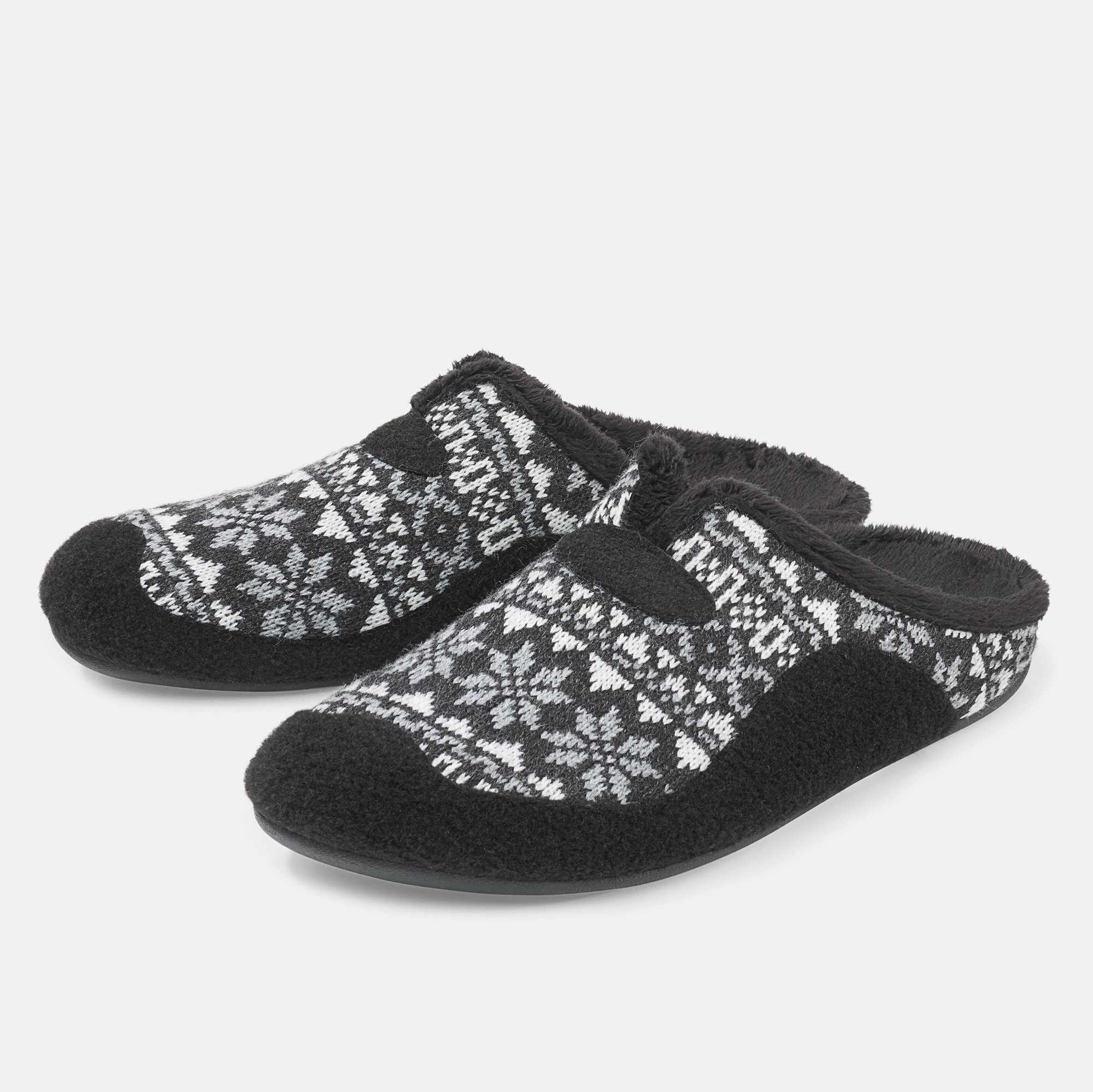 BÄR Schuhe Herrenschuhe Vinzenz in schwarz/grau aus 100% Polyacryl - Anlass: Hausschuhe (Hauptbild) BÄR Schuhe Herrenschuhe Hausschuhe Vinzenz schwarz/grau 100% Polyacryl Hauptbild