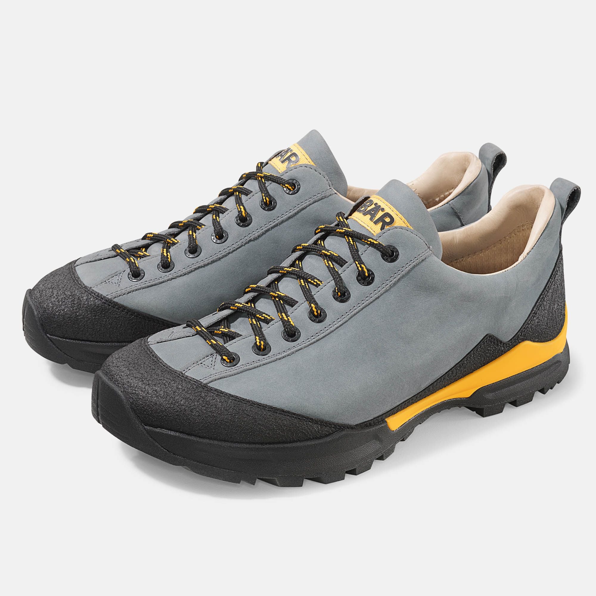 Bergkomfort Wanderschuh, Wanderschuhe, Damen, 100% Zehenfreiheit, Bequeme Schuhe von BÄR Schuhe, Farbe: dunkelgrau, terracare Rindnubuk