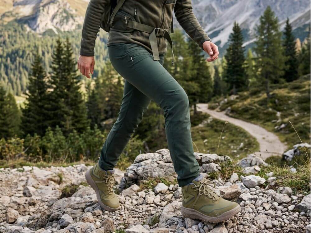 B&Auml;R Schuhe Unisexschuhe Wanderschuhe TrailLite Tex oliv Textil Emotionsbild