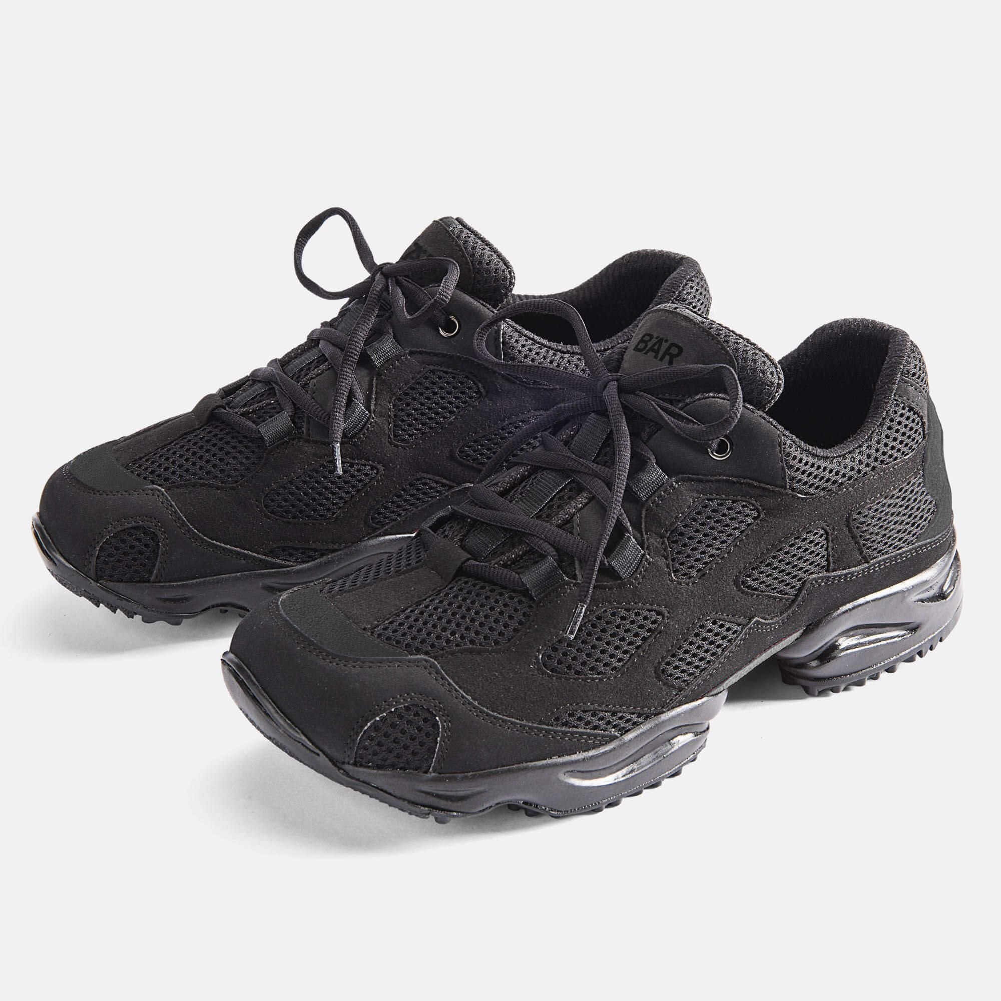 High Performance 2.5, Sportschuhe, Unisex, 100% Zehenfreiheit, Bequeme Schuhe von BÄR Schuhe, Farbe: schwarz, Rindveloursleder, Textil