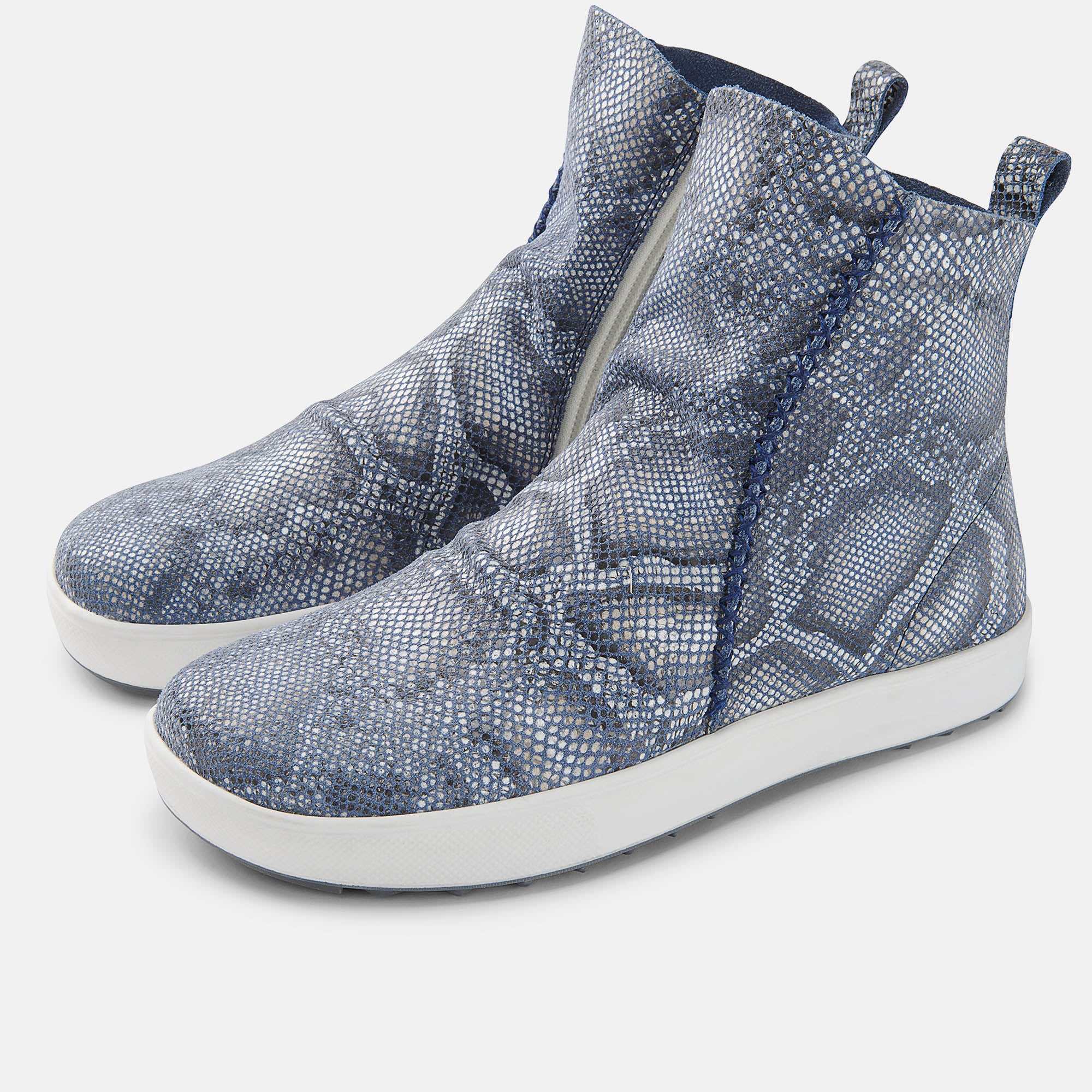 Sinja, Stiefeletten, Damen, 100% Zehenfreiheit, Bequeme Schuhe von BÄR Schuhe, Farbe: blau, Kalbnappaleder