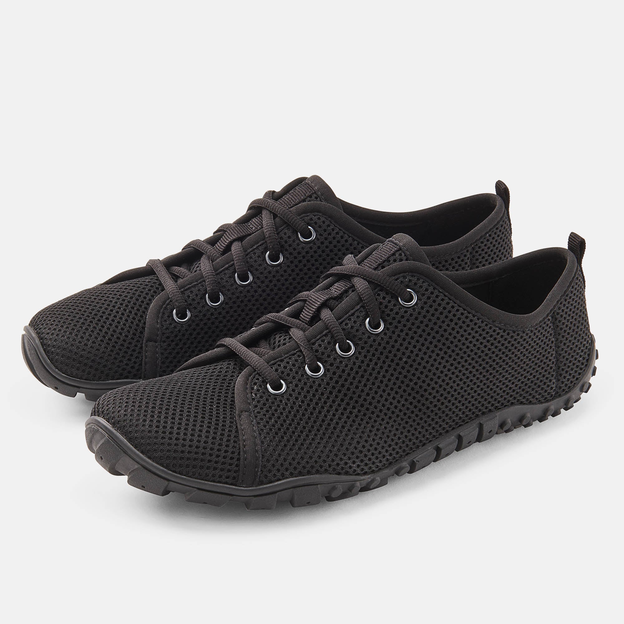 John, Schnürschuhe, male, 100% Zehenfreiheit, Bequeme Schuhe von BÄR Schuhe, Farbe: schwarz, Textil