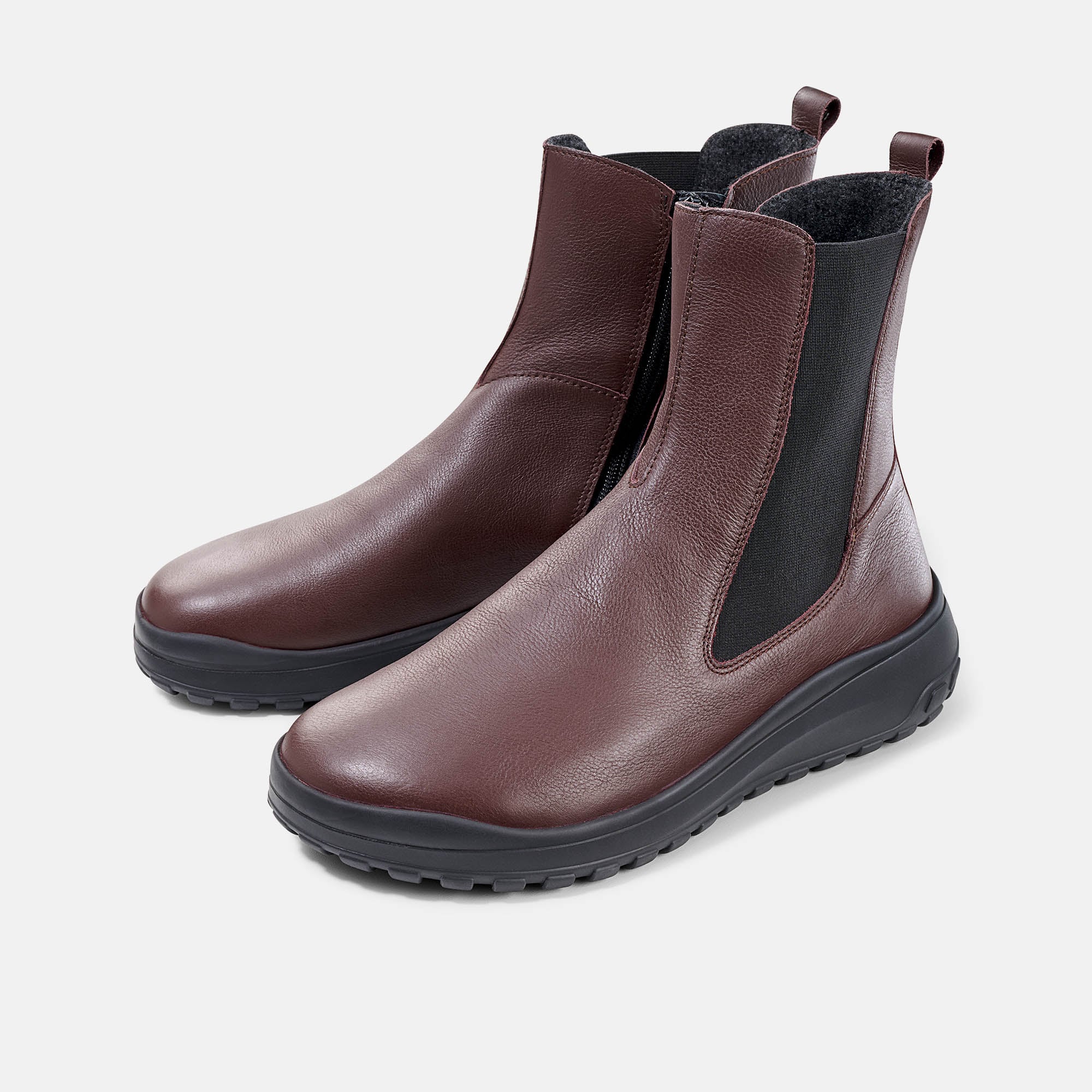 Mabel, Stiefeletten, Damen, 100% Zehenfreiheit, Bequeme Schuhe von BÄR Schuhe, Farbe: dunkelbraun, Kalbnappaleder