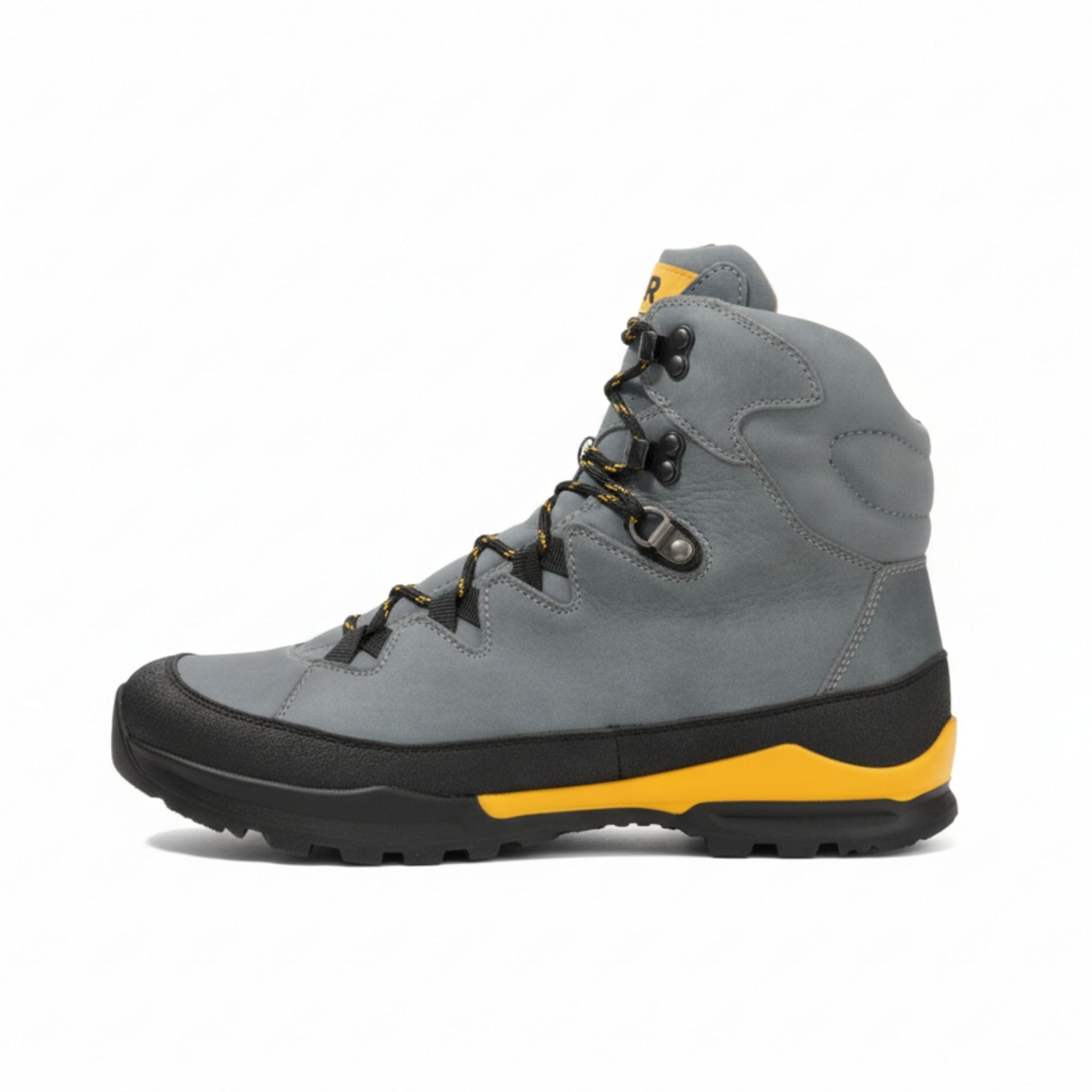 Bergkomfort Wanderstiefel 2.0, Wanderschuhe, male, 100% Zehenfreiheit, Bequeme Schuhe von BÄR Schuhe, Farbe: dunkelgrau, terracare Rindnubuk