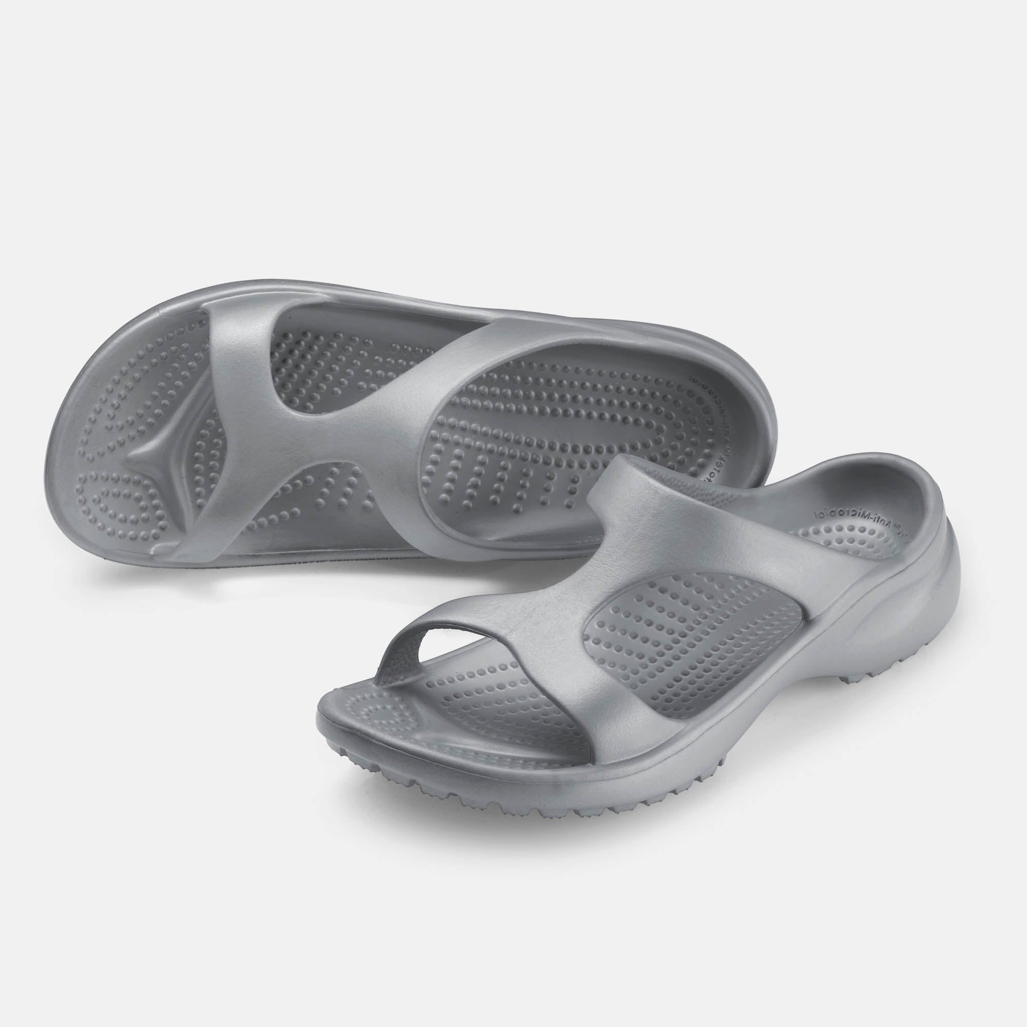 Aruba, Sandalen, Unisex, 100% Zehenfreiheit, Bequeme Schuhe von BÄR Schuhe, Farbe: silber, ComfoTek