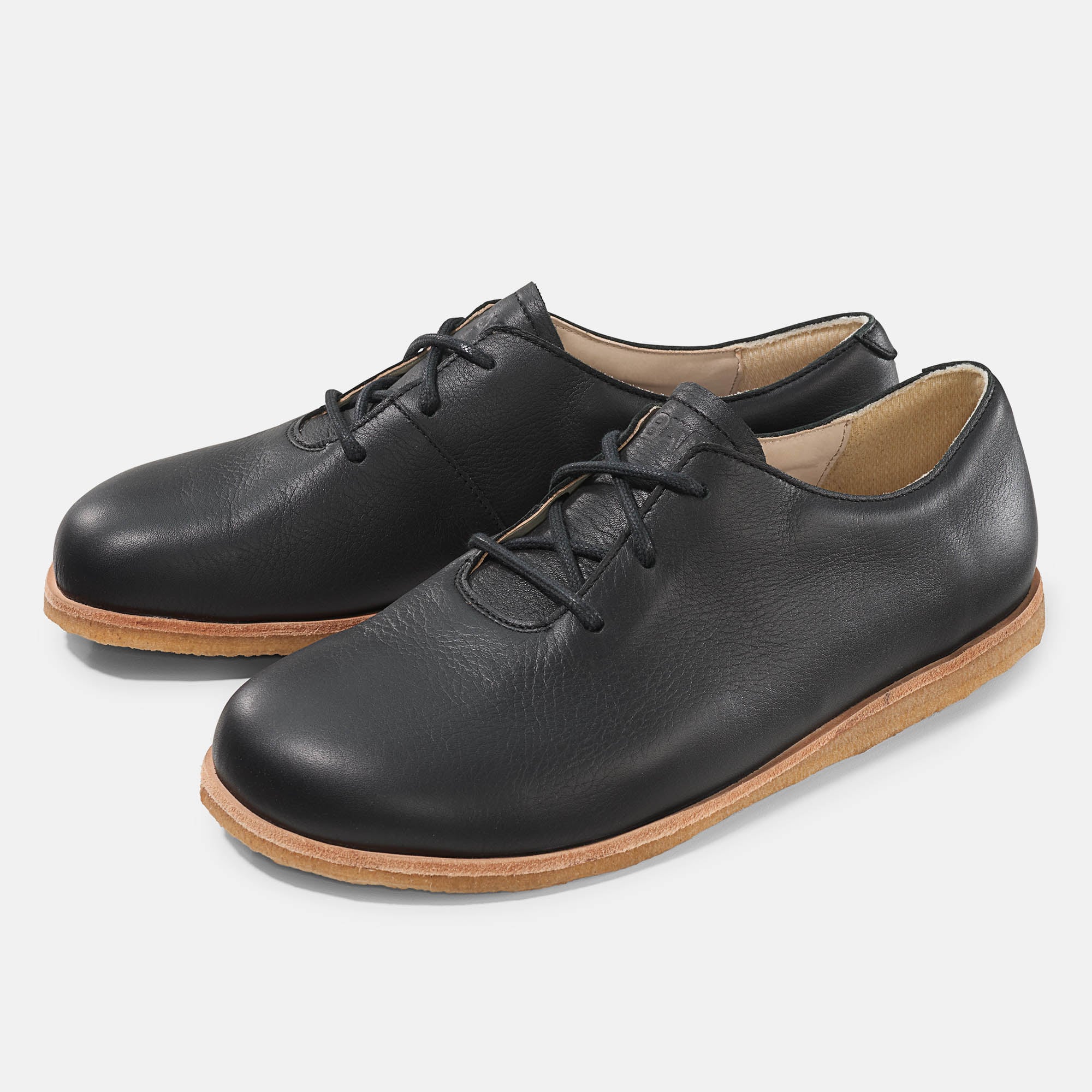 Carey, Schnürschuhe, Damen, 100% Zehenfreiheit, Bequeme Schuhe von BÄR Schuhe, Farbe: schwarz, Rindnappaleder