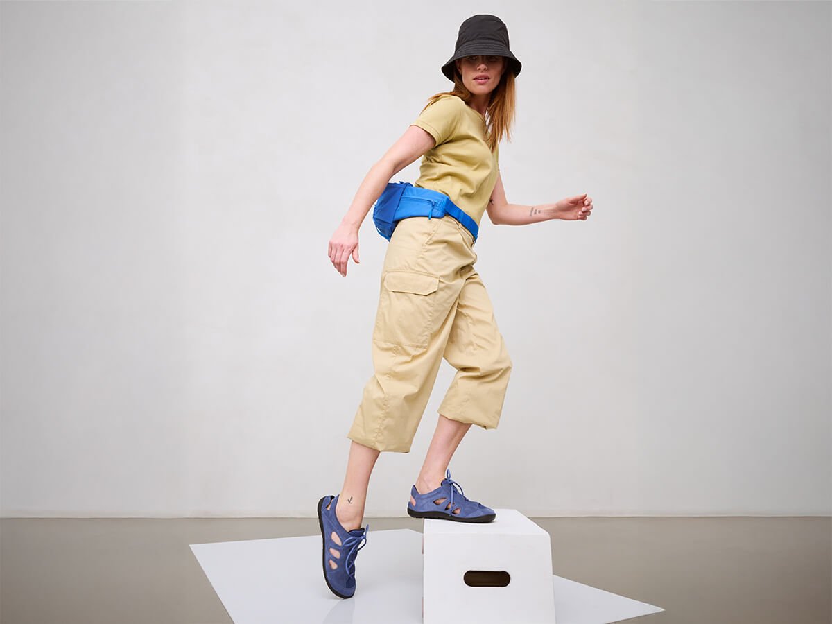 B&Auml;R Schuhe Unisexschuhe Alltag Jess anthrazit Neopren, Rindnappaleder Emotionsbild