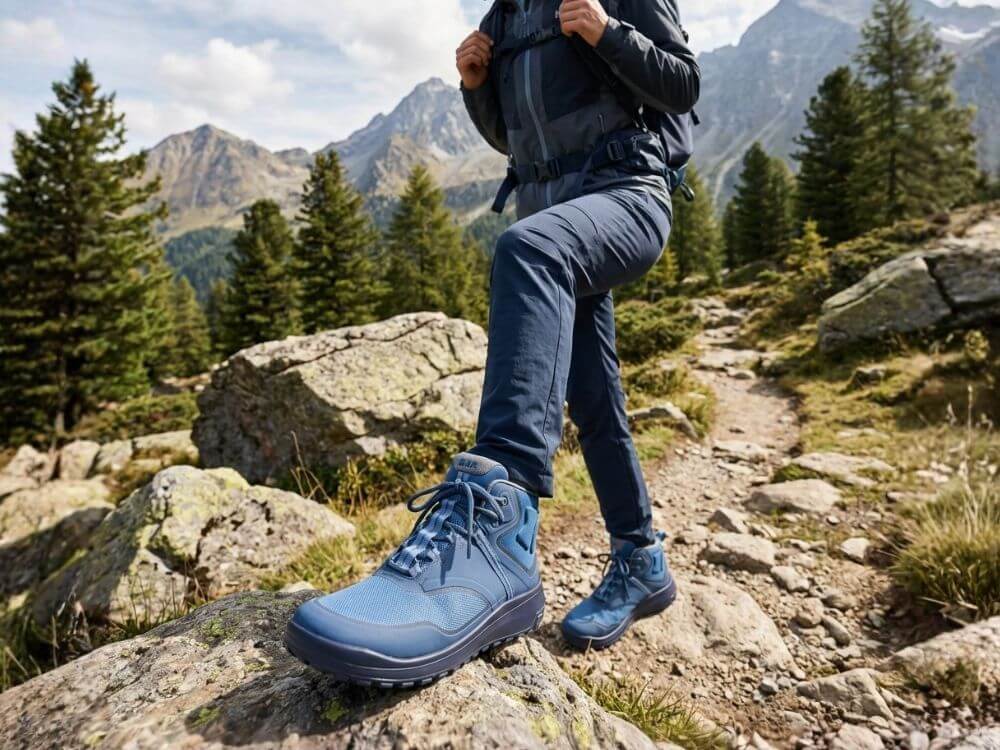 B&Auml;R Schuhe Unisexschuhe Wanderschuhe TrailLite Tex blau Textil Emotionsbild