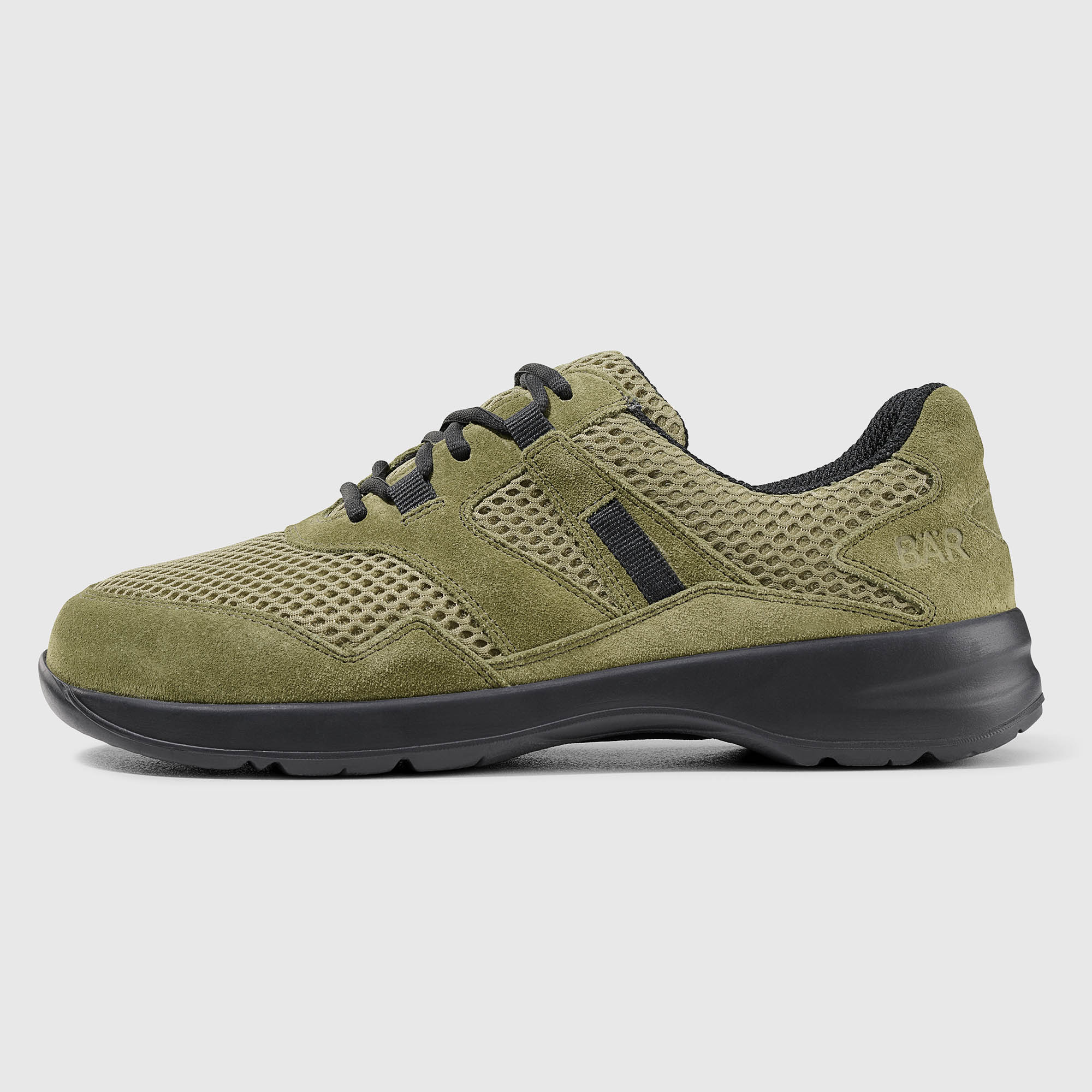 BÄR Schuhe Unisexschuhe Laufschuhe Easyrun oliv Rindveloursleder, Textil Produktbild