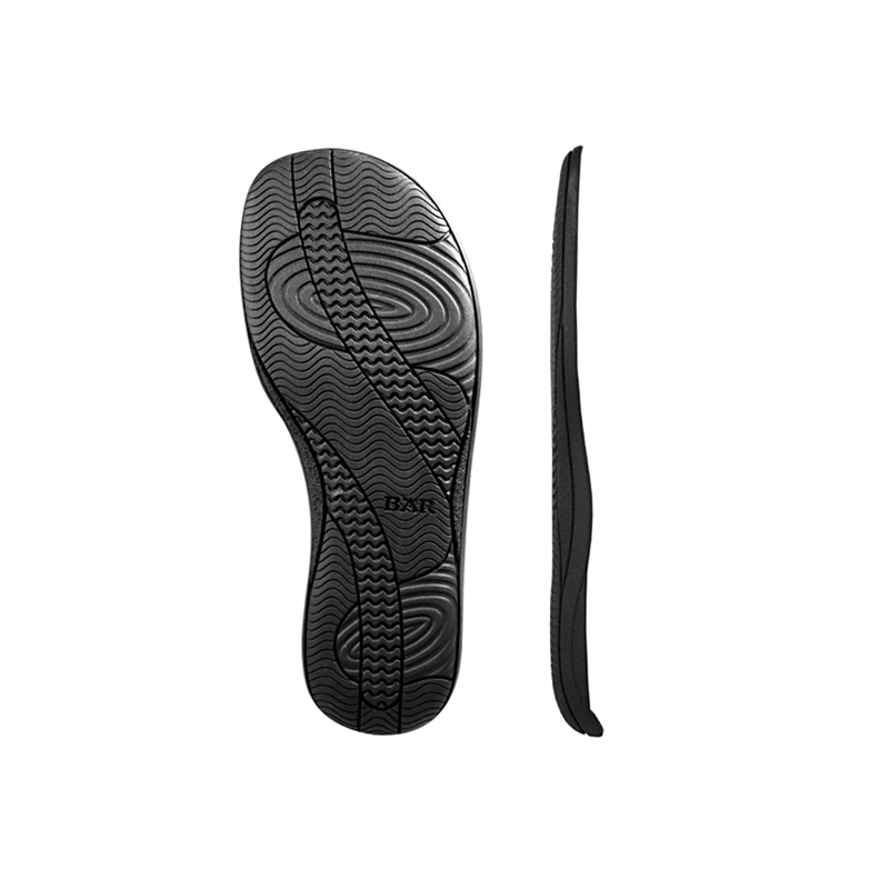 Ersatz-Sohlen für Schuhe, rutschfestes Design Bild von Ersatz-Sohlen mit rutschfestem Profil und seitlicher Ansicht